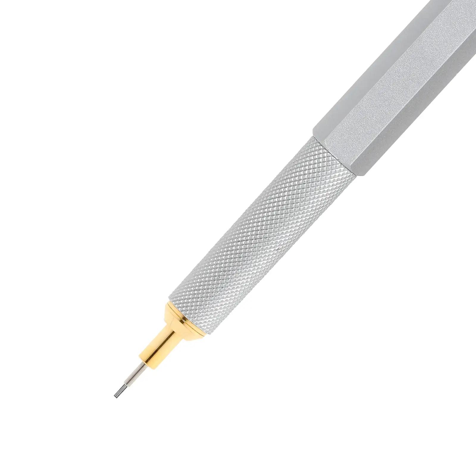 rOtring metallist 0,5 mm automaatpliiats — vastupidav – detailne vaade