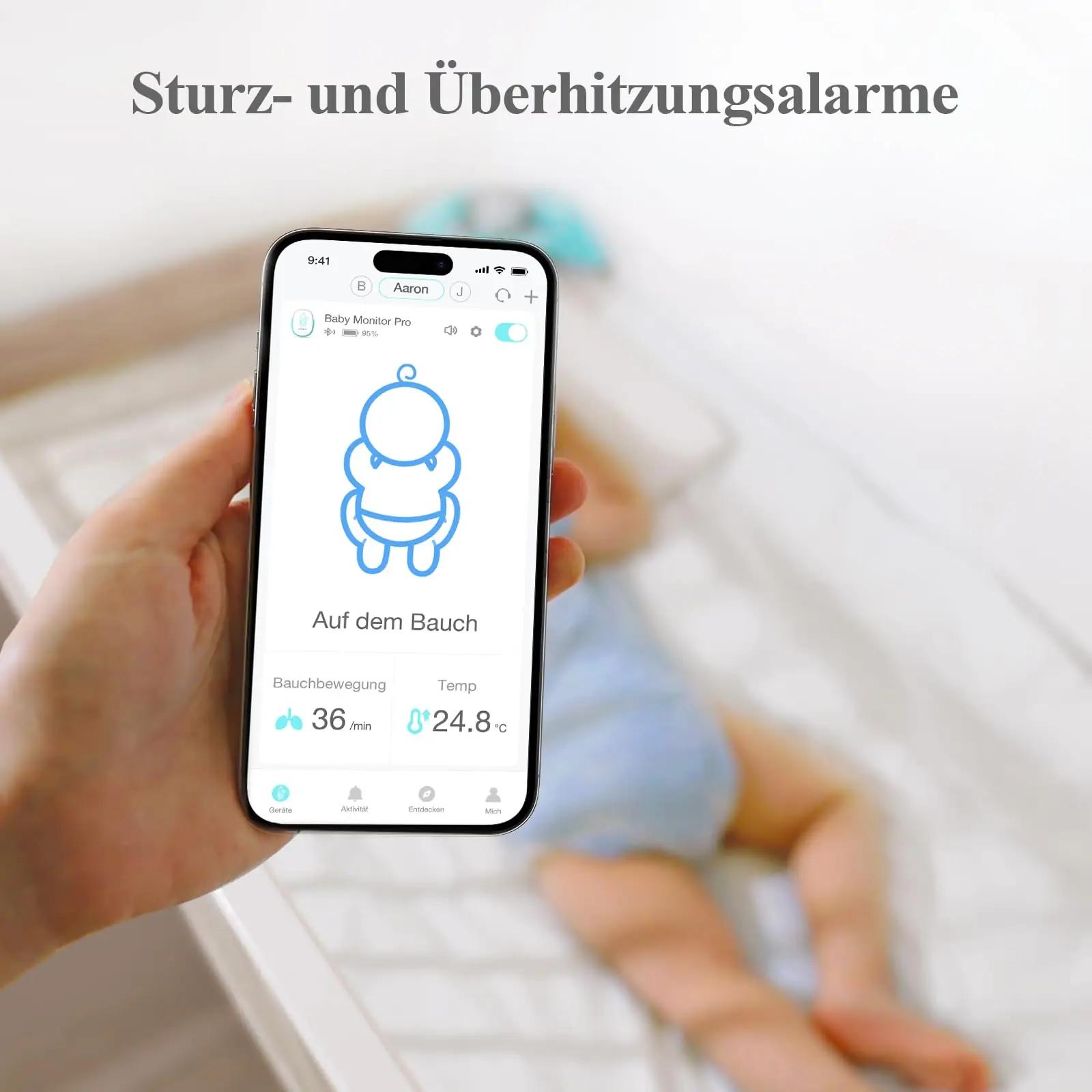 Sense-U nutikas beebimonitor — liigutuse ja temperatuuri jälgija – lisavaade