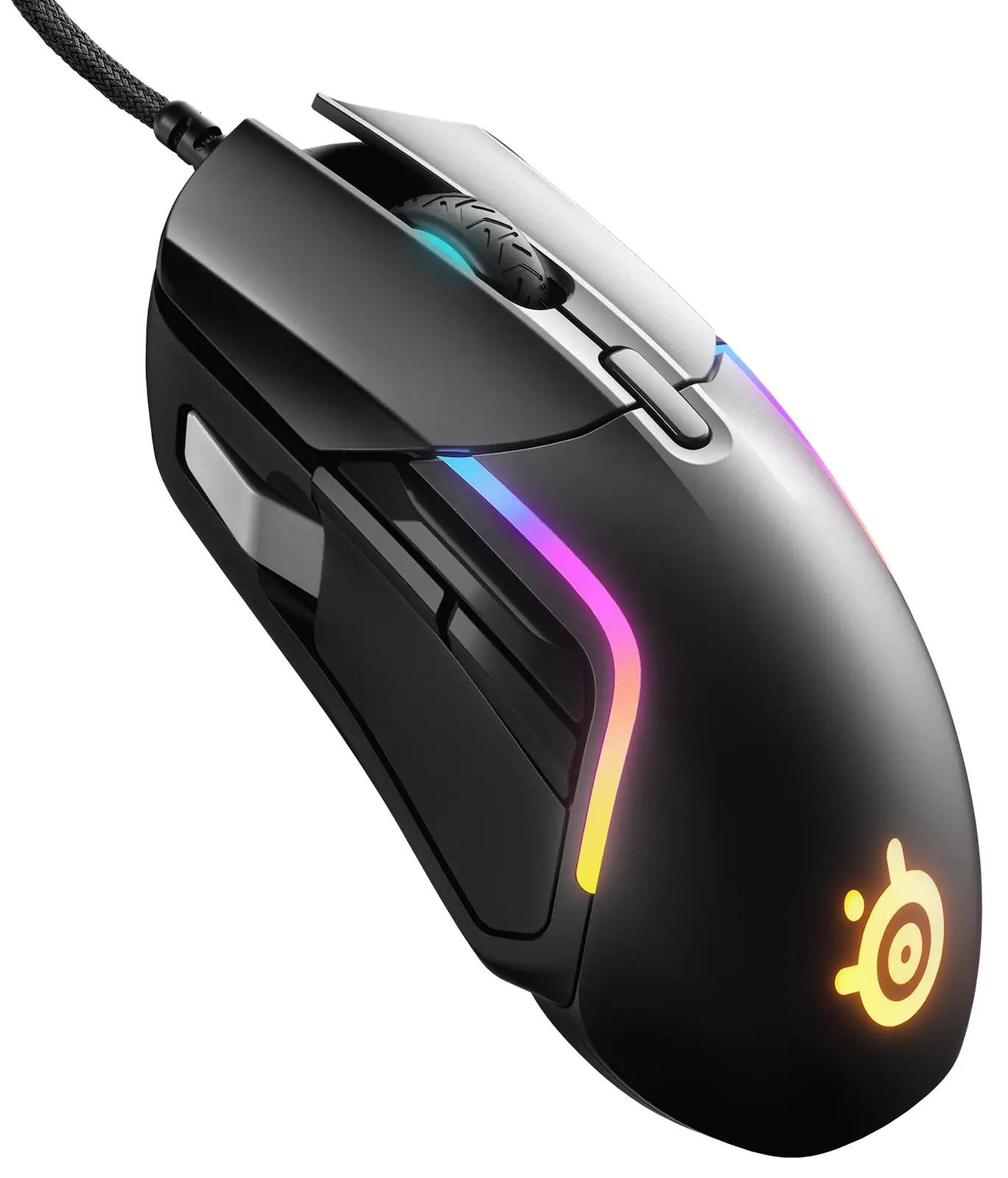 SteelSeries kerge mänguhiir Rival 5 — täpne ja ergonoomiline – pakend ja tarvikud