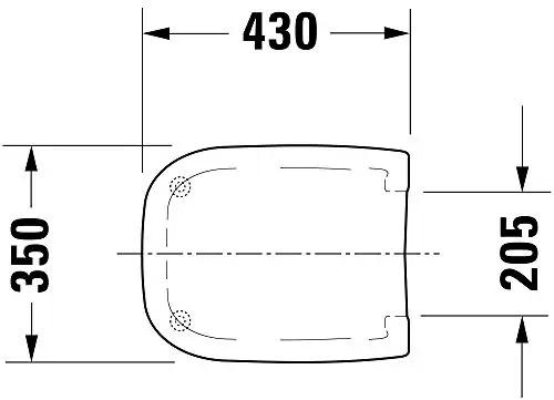 Duravit D-Code WC-kaane komplekt kvaliteetsest duroplastist – pilt 7
