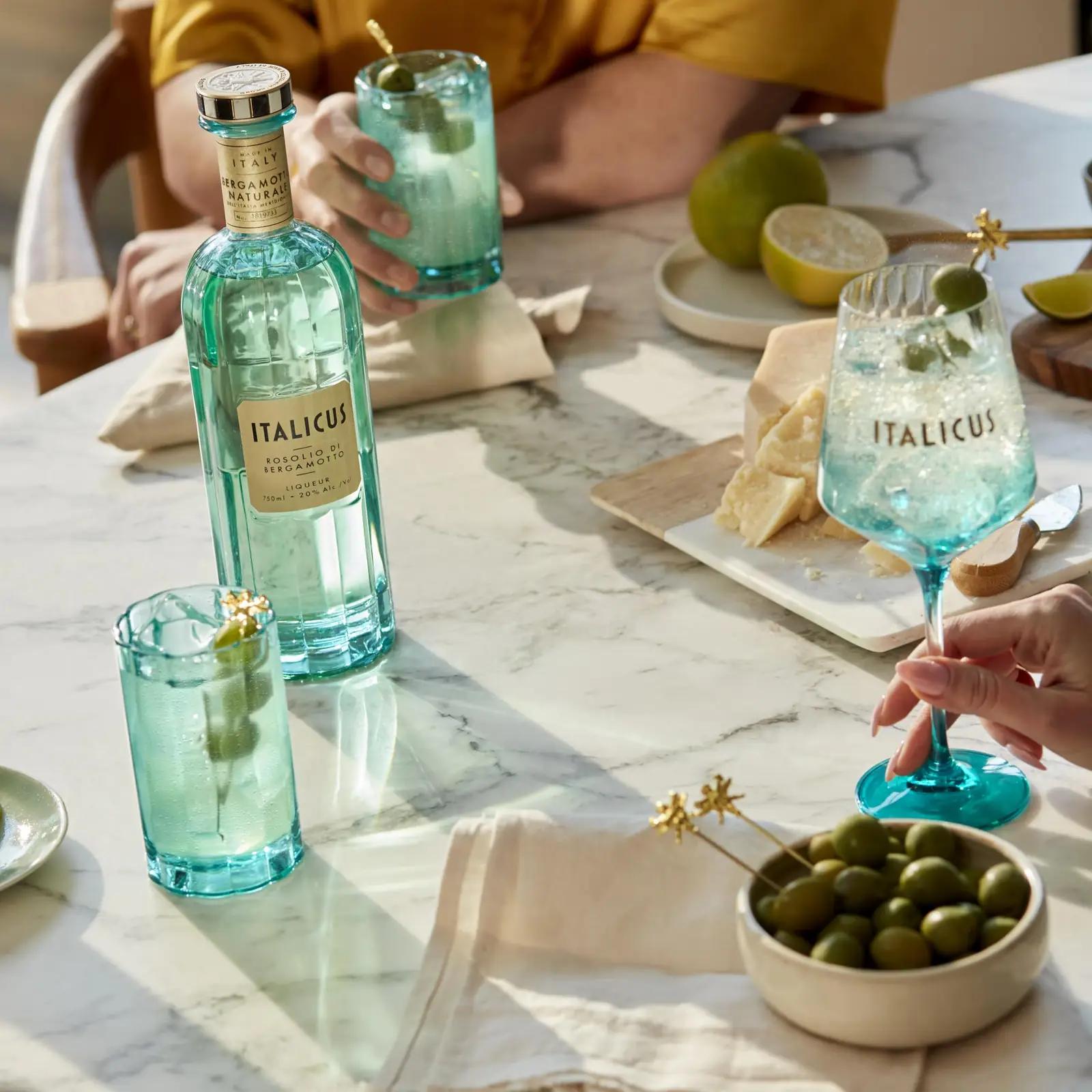 Italicus bergamoti liköör 700 ml – värske aperitiiv kingituseks – pakend ja tarvikud