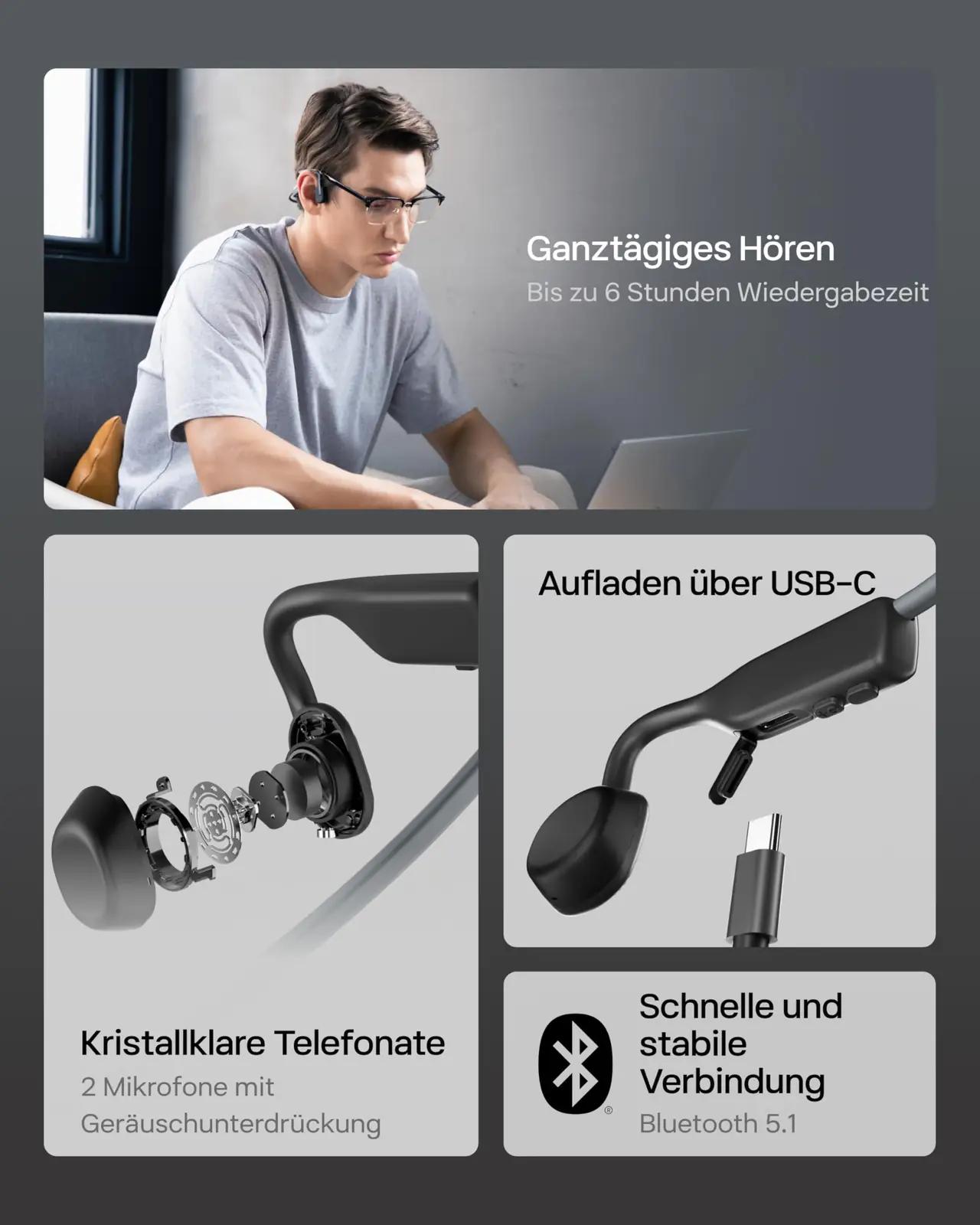 SHOKZ kerge luukõrvaklapid jooksmiseks — veekindel ja mugav – pilt 7