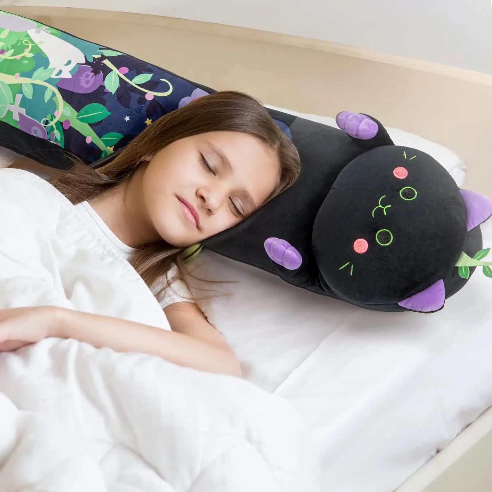 Mewaii pehme mint-kass 110 cm – kaisukõrge plüüs – pilt 6
