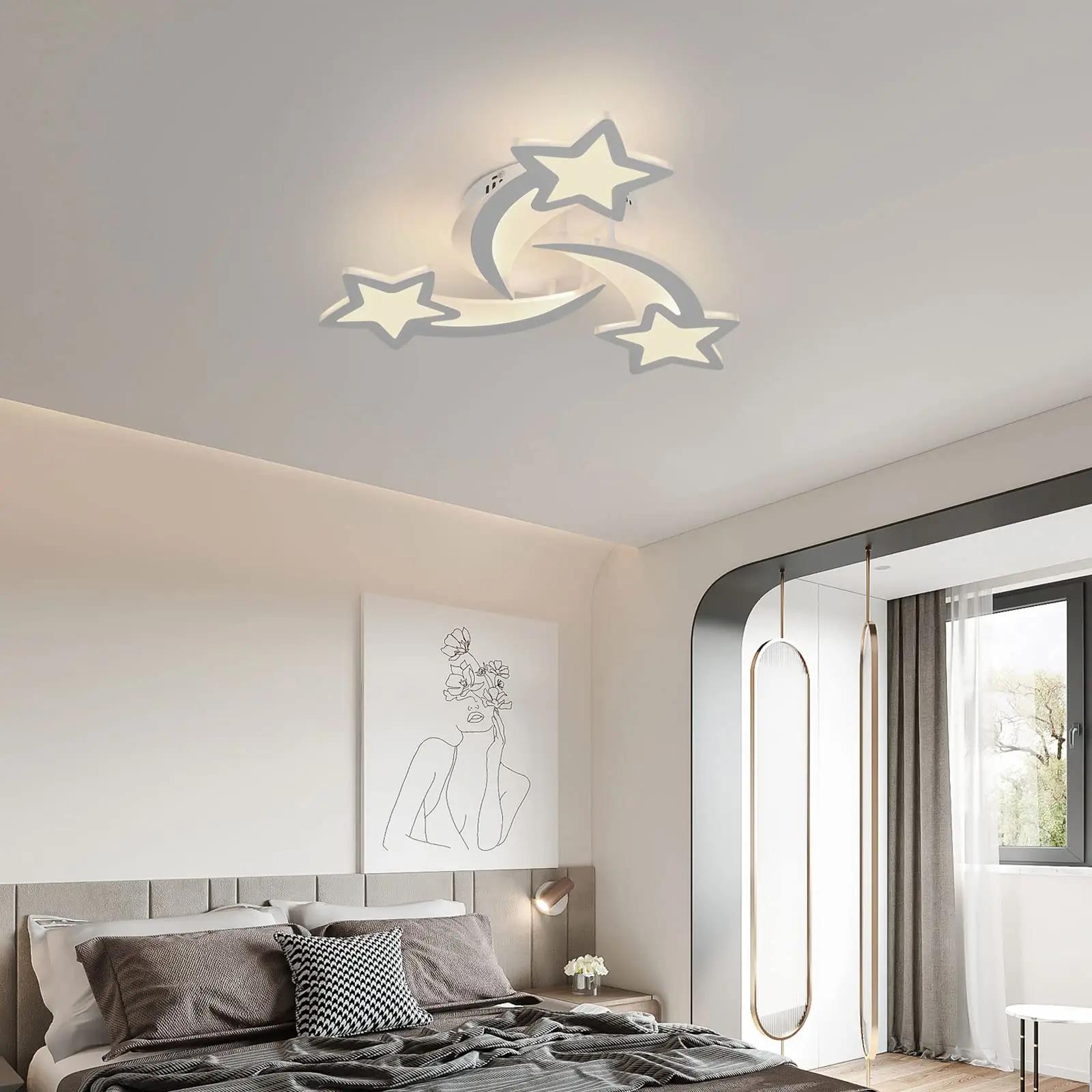 Comely modernne LED laelamp tähekujuline — vaikne valge valgus – pilt 8