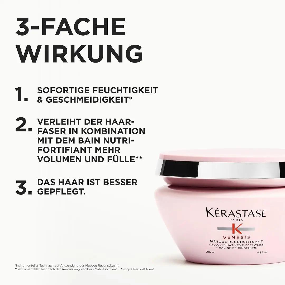 KÉRASTASE taastav juuksemask 200 ml – tugevam ja siledam – pilt 8