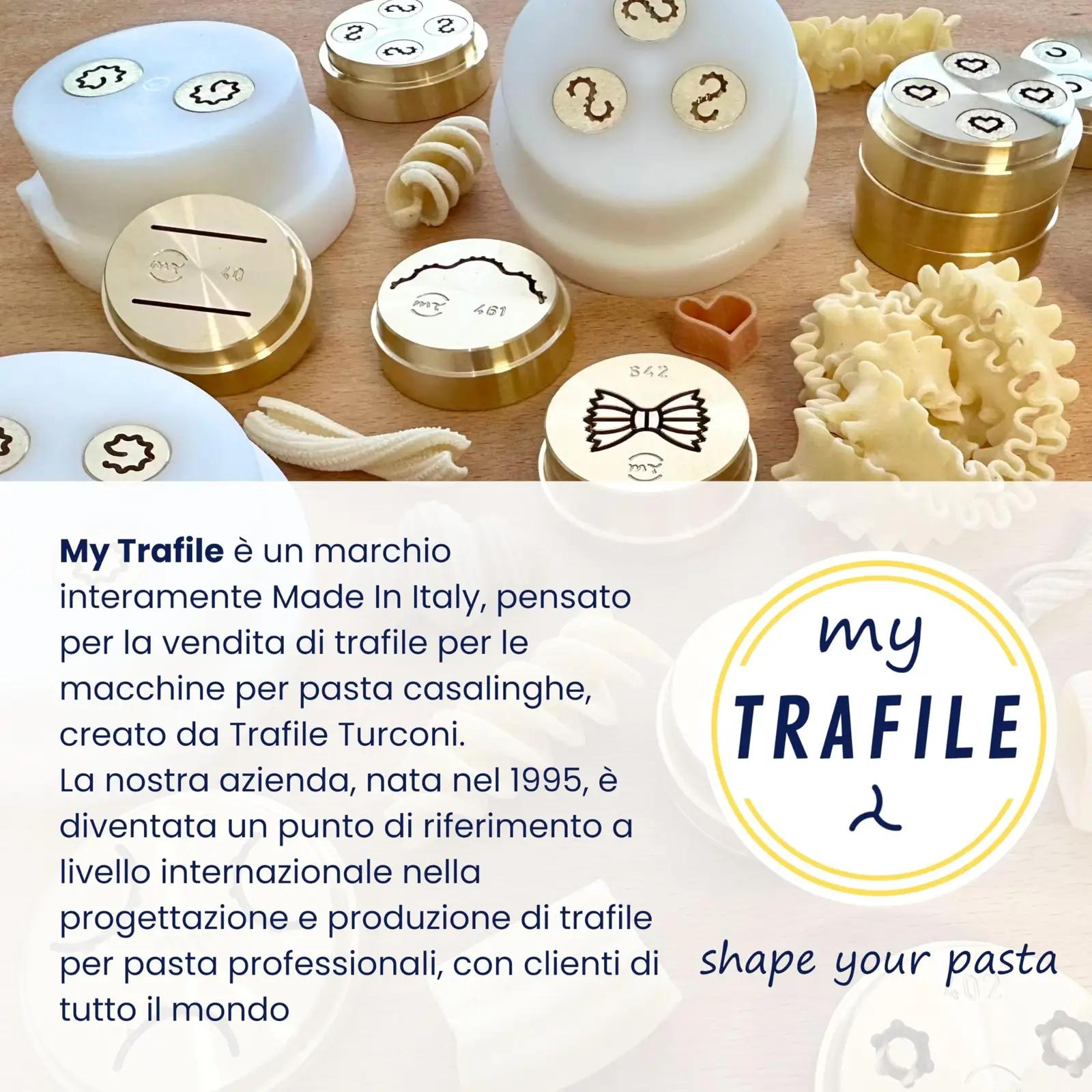 MY TRAFILE pastamasinatarvik – tugev POM-rigatoni 12,5 mm – pilt 7