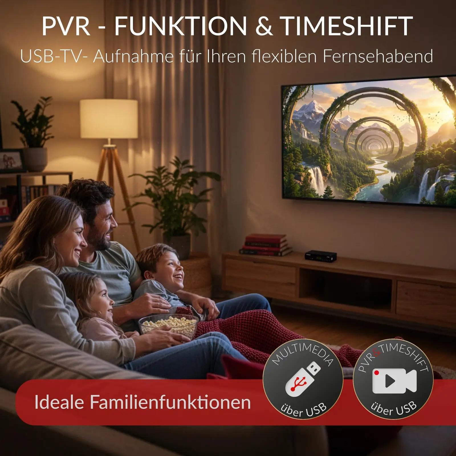 RED OPTICUM HD vastuvõtja salvestusfunktsiooniga S-BOX PVR – pakend ja tarvikud