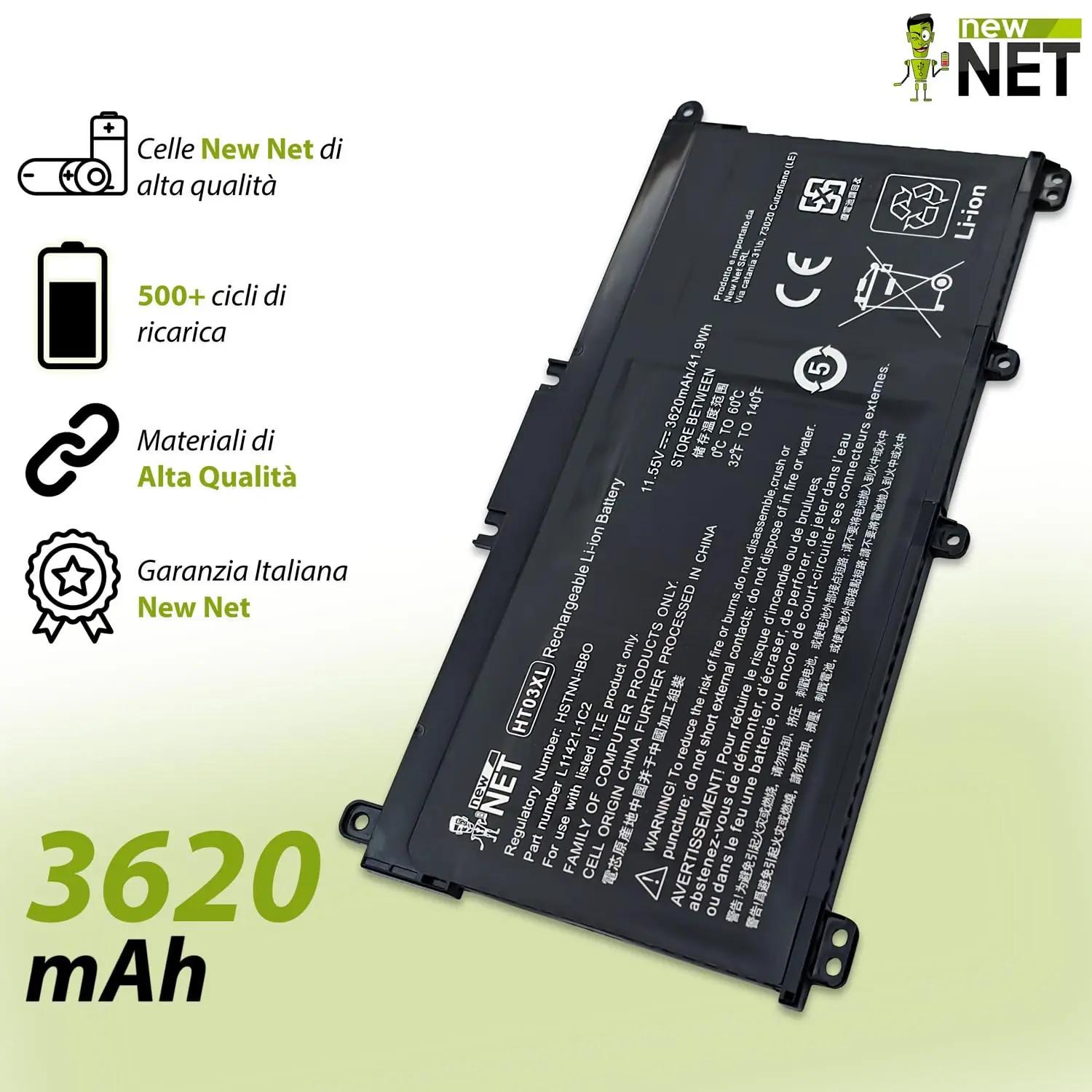 new net sülearvutiaku 3620mAh – usaldusväärne varuaku – pakend ja tarvikud