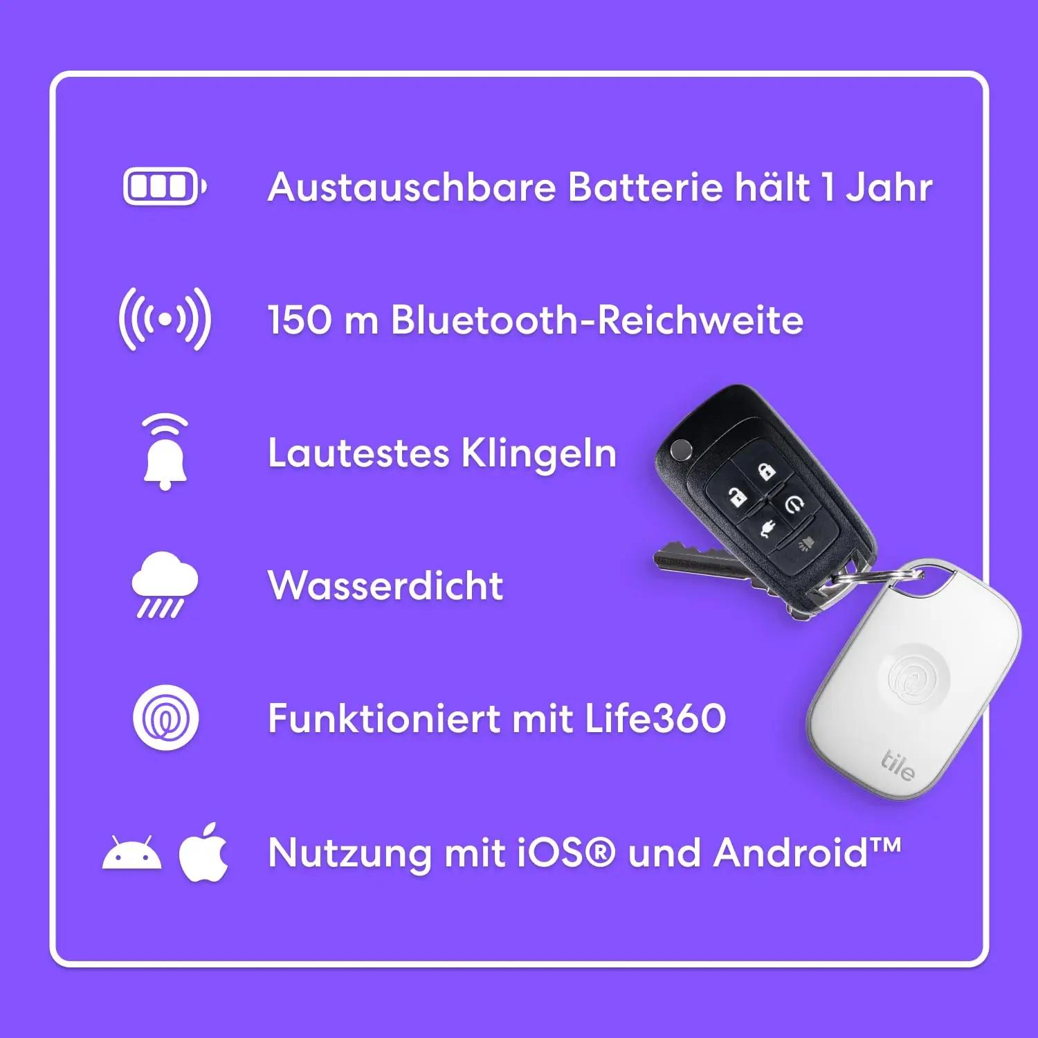 Tile nutikas Bluetooth-ripats charm – kaotuste vähendaja T1701N – pilt 7