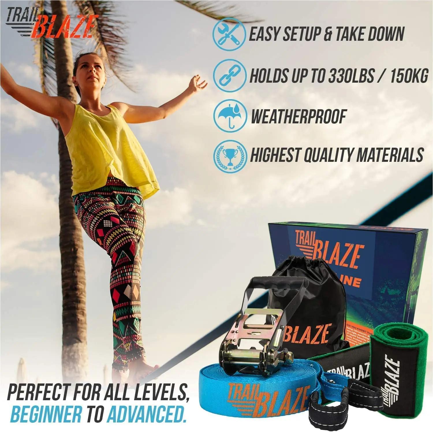 Trailblaze tugev polüester slackline komplekt — algajale – pilt 8