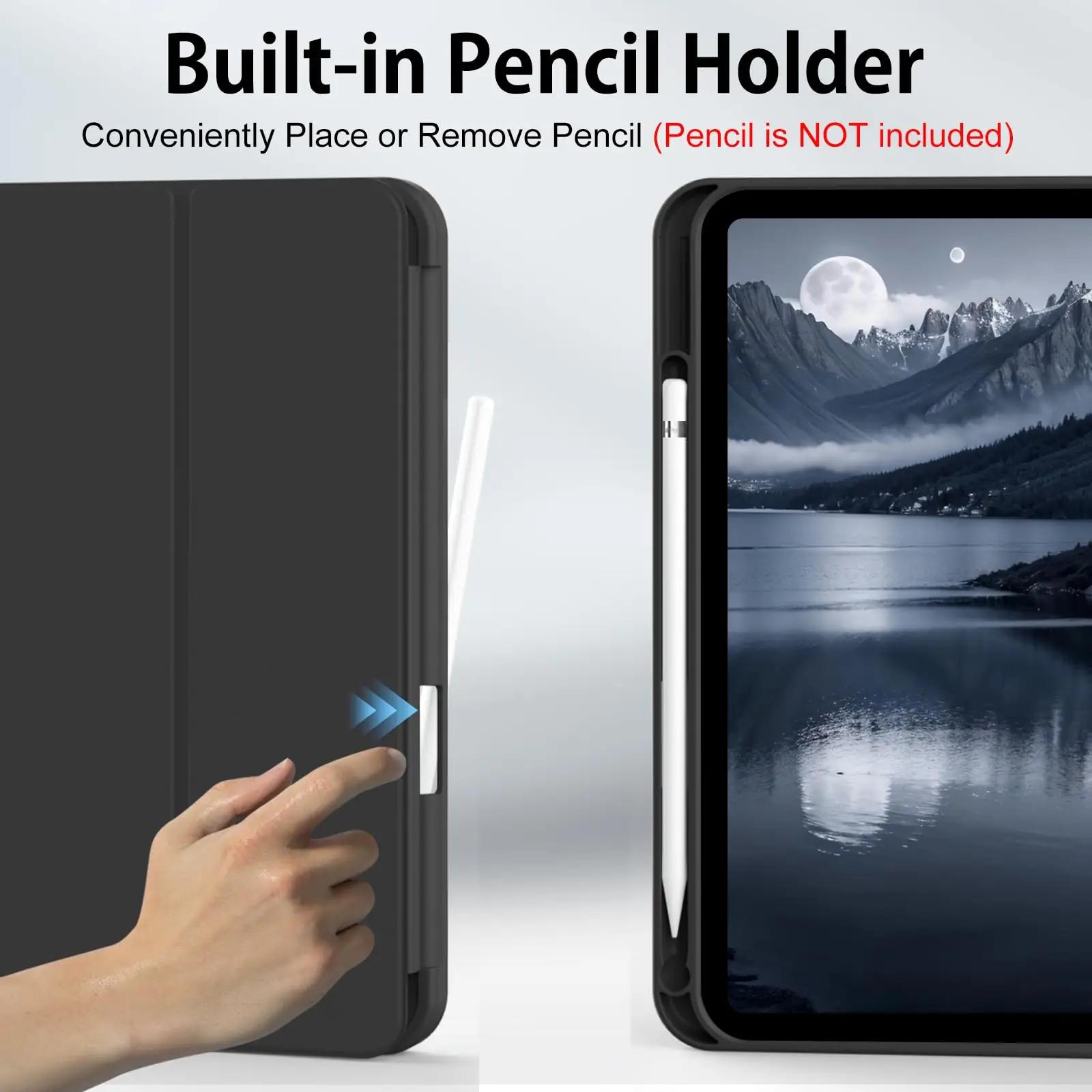 KVTVOU kaitsev õhuke ümbris iPad 11/10, must – lisavaade