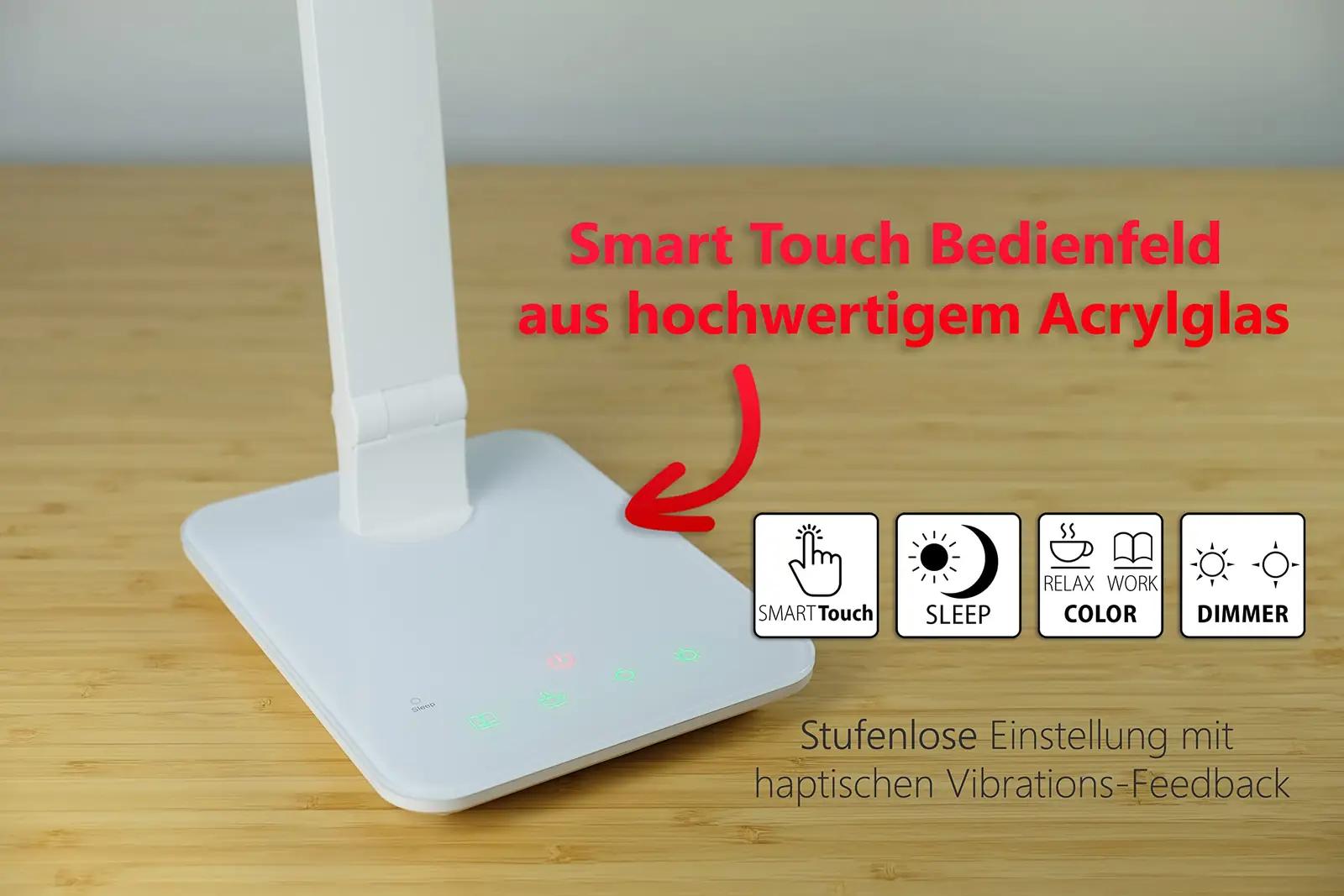 FeinTech LED-laualamp — reguleeritav valgus ja tugev alumiinium – lisavaade