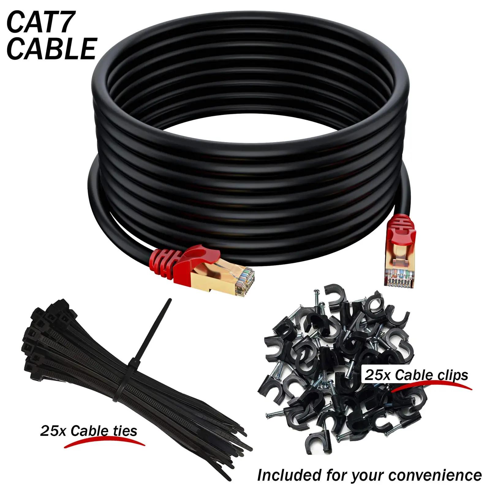MutecPower tugevast materjalist CAT7 välikaabel 50 m – detailne vaade