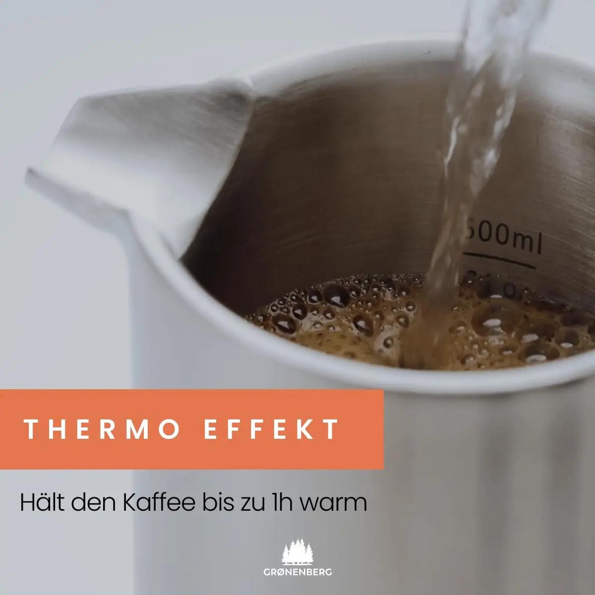 Groenenberg roostevaba French Press termo koos soojahoiuga – lisavaade