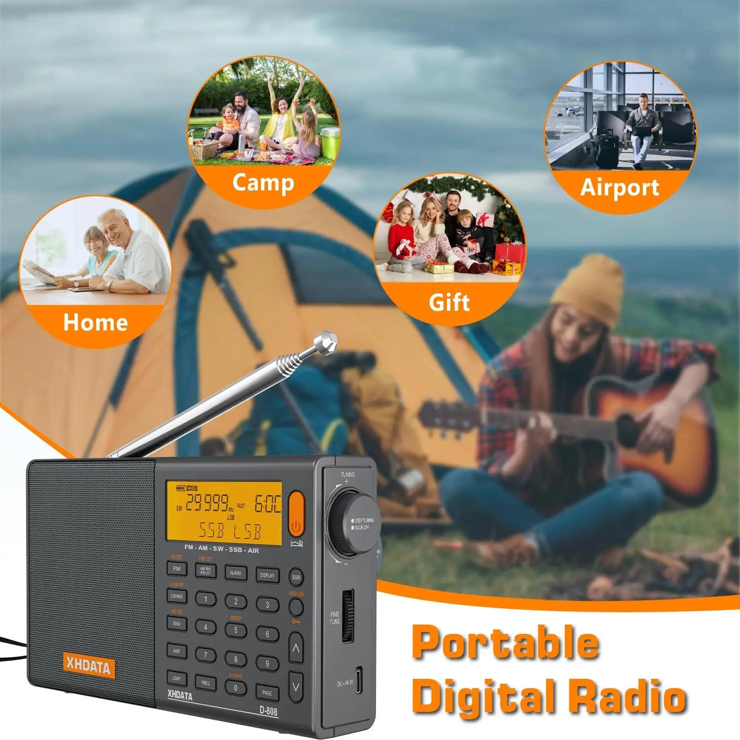XHDATA portatiivne nahkne multiband-raadio reisimiseks ja – pilt 7