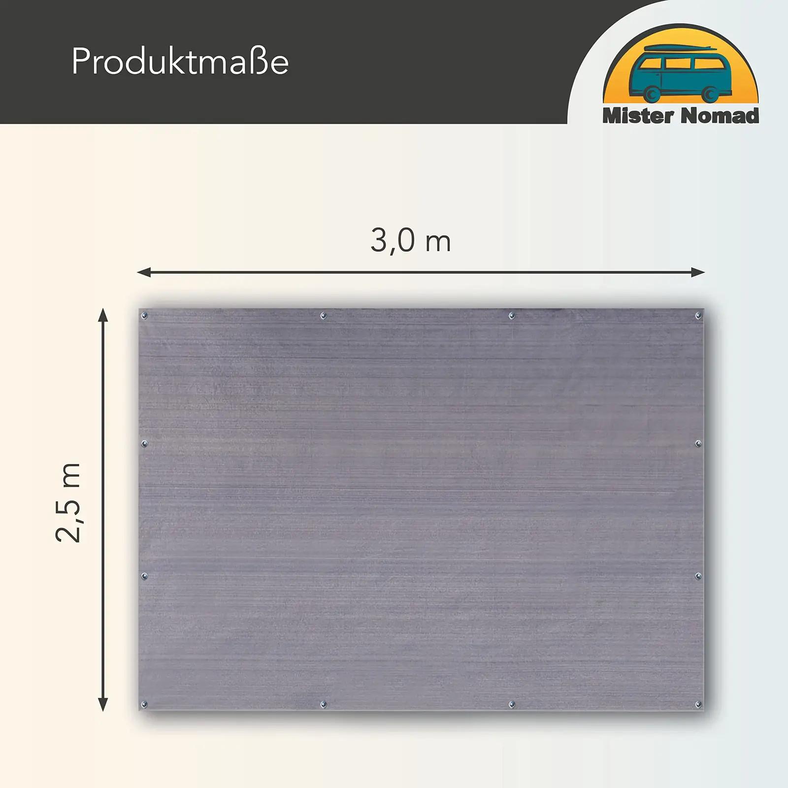 Mr Nomad HDPE telgiväli 3×2,5 m — vastupidav ilmastikukaitse – detailne vaade