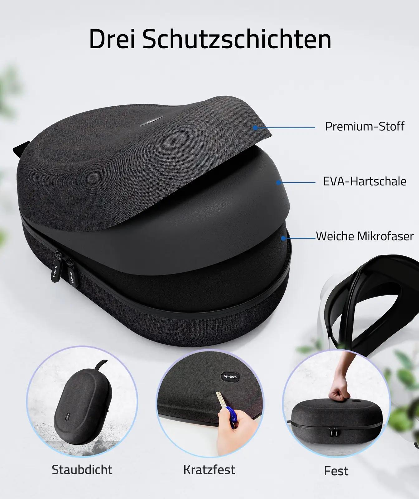 Syntech vastupidav EVA reisikott VR‑peakomplektile – suur maht – lisavaade