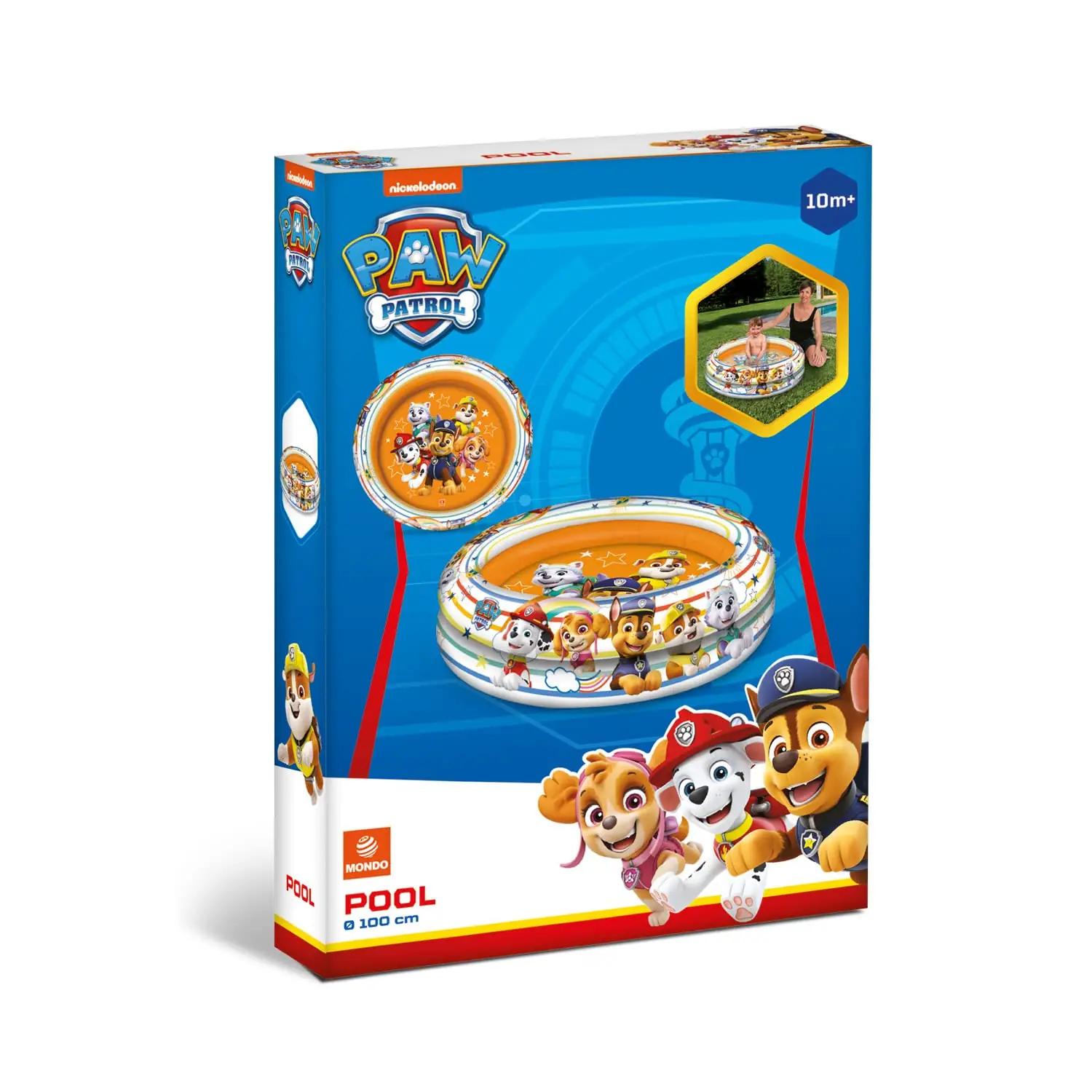 Mondo lastebassein PAW PATROL – 2 rõnga, kerge ja täispuhutav – detailne vaade