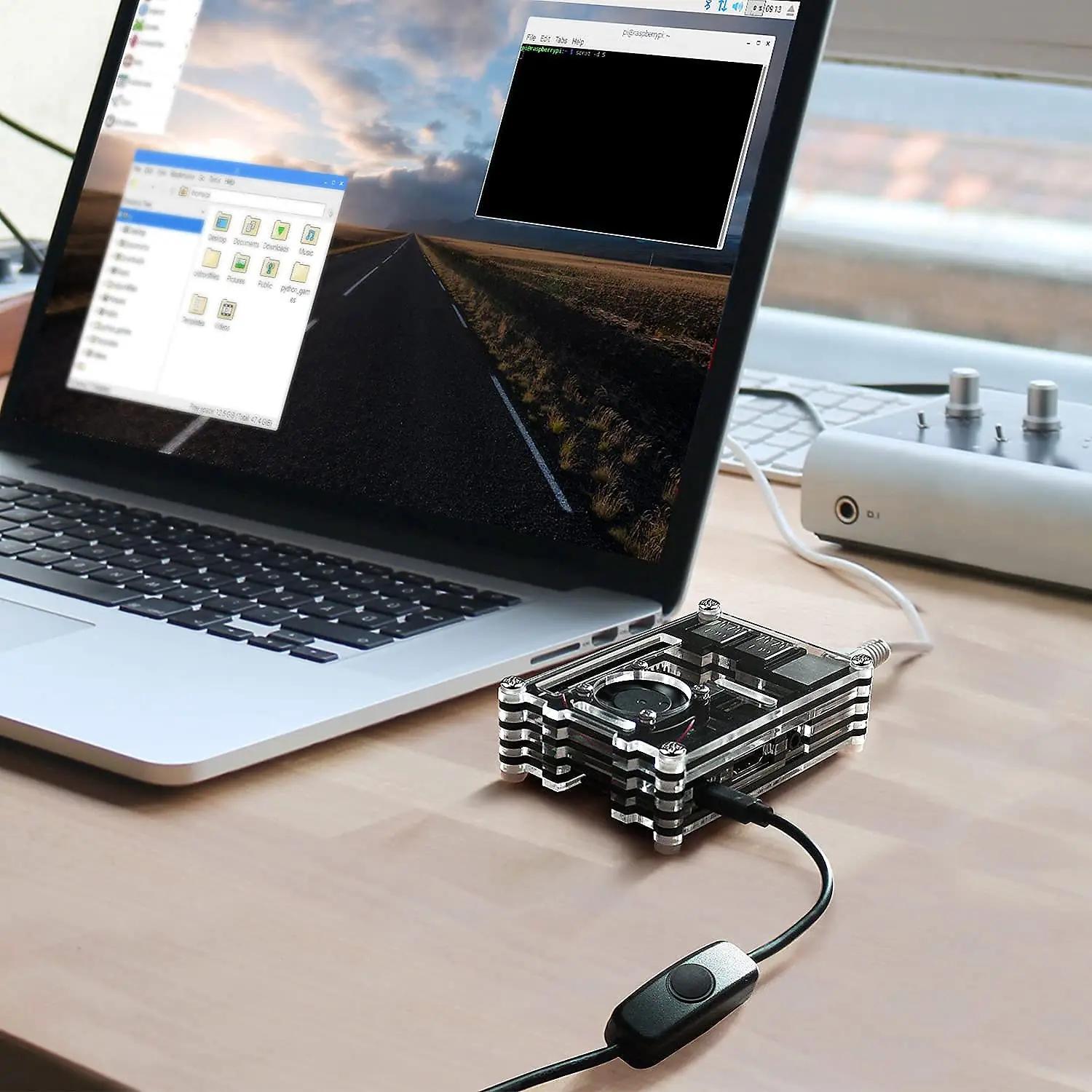 Smraza alumiiniumkorpus Raspberry Pi 3 B+ — jahutus ja toiteplokk – pilt 7
