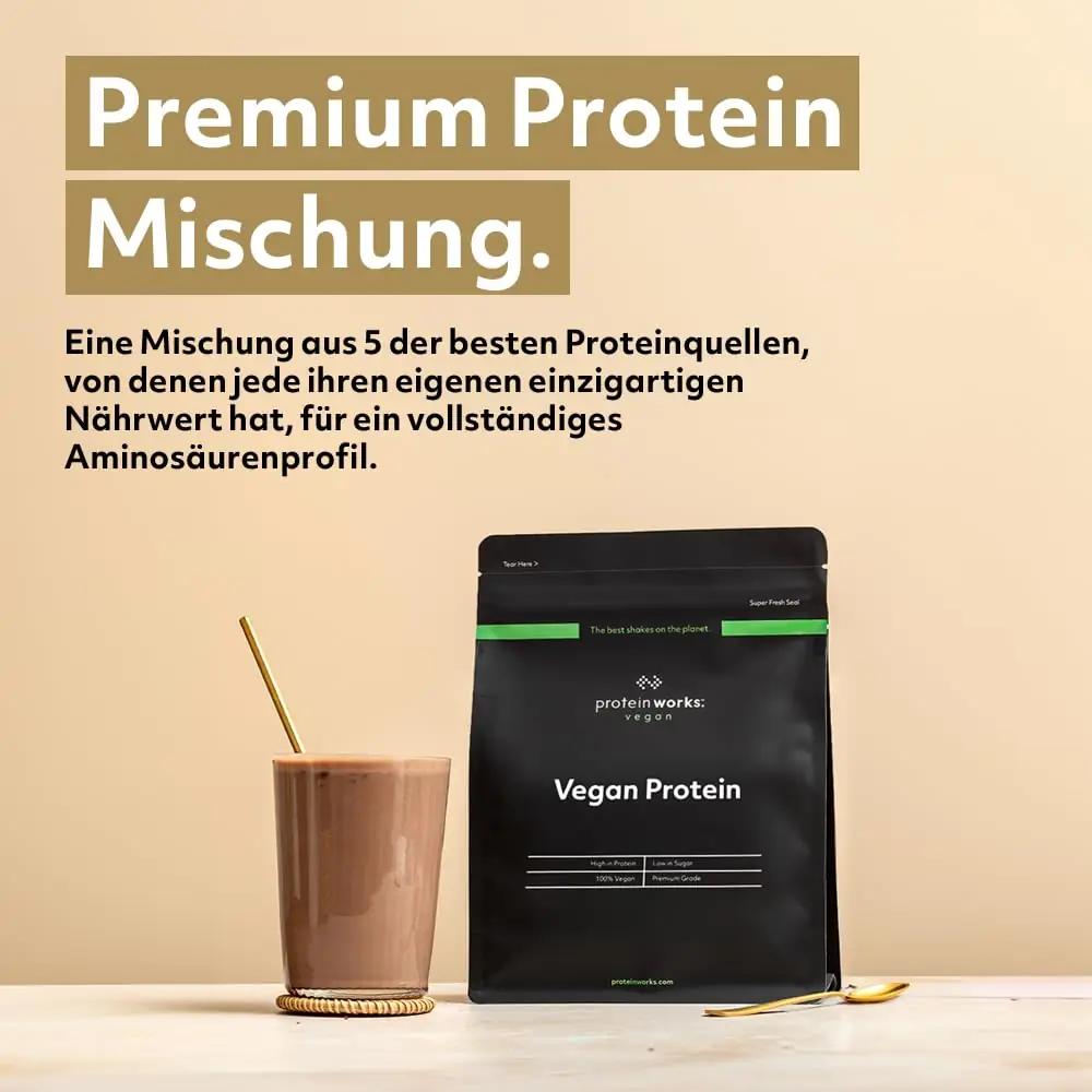 THE PROTEIN WORKS veganvalk 2 kg – vanillecreme, taastav jook – pakend ja tarvikud