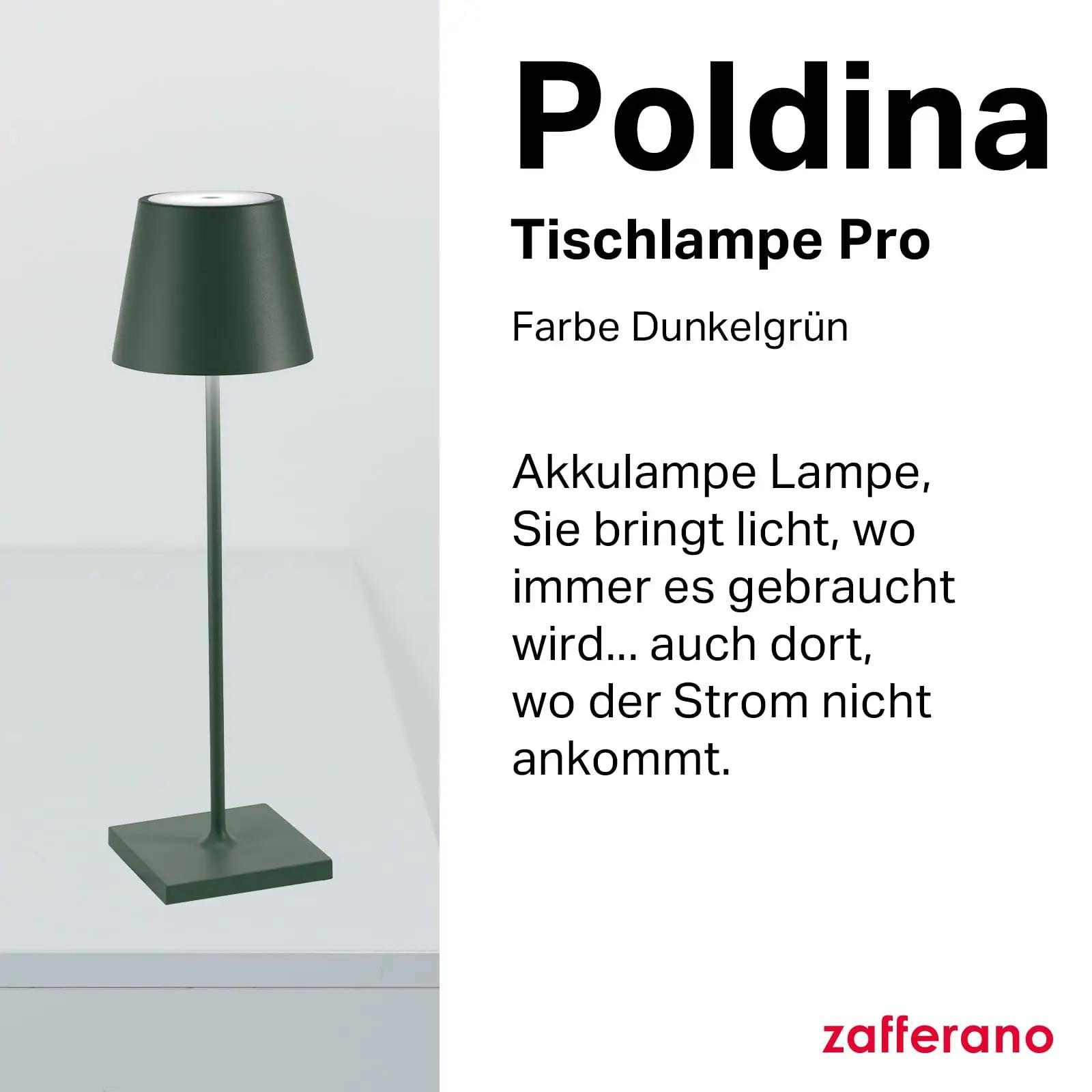 Zafferano rohekas alumiinium lauavalgusti – laaditav ja dimmeriga – detailne vaade