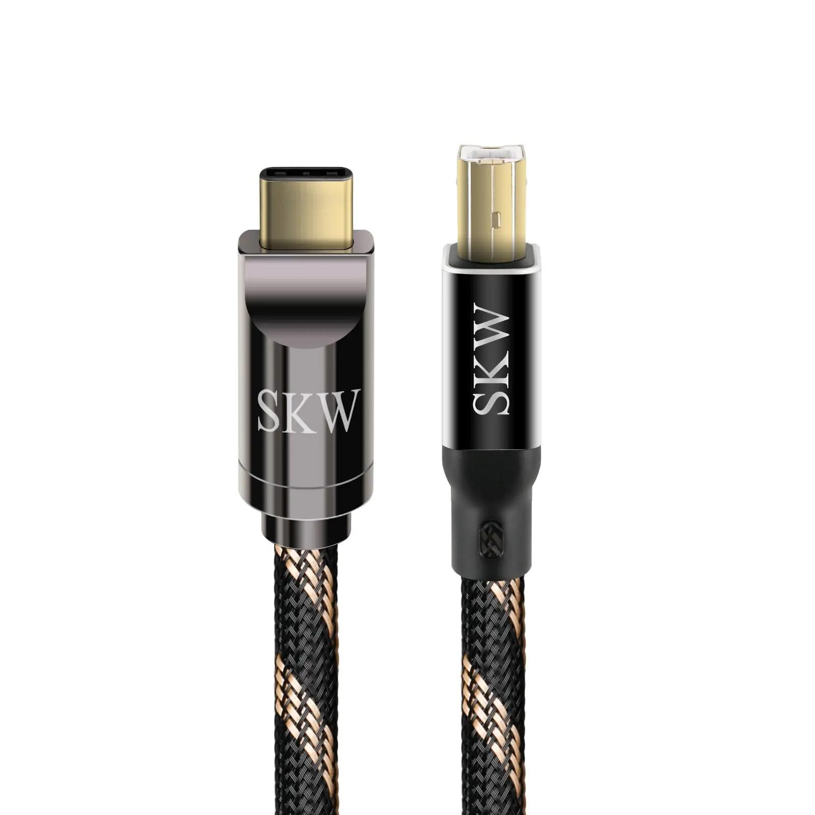 SKW vastupidav nailonkate USB-C–USB-B kaabel 1,5 m — printerile