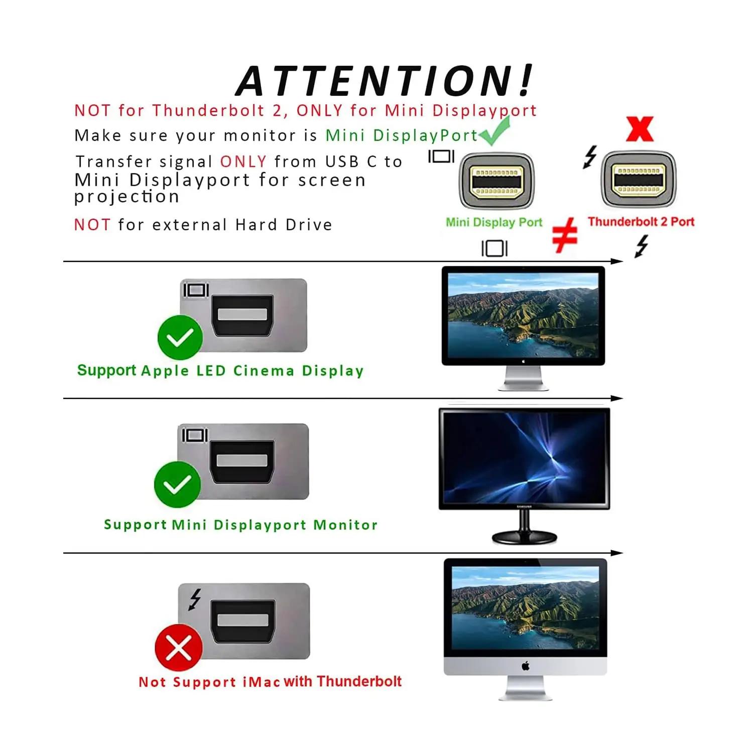 YMY must USB-C kuni Mini DisplayPort adapter 4K@60Hz – lisavaade