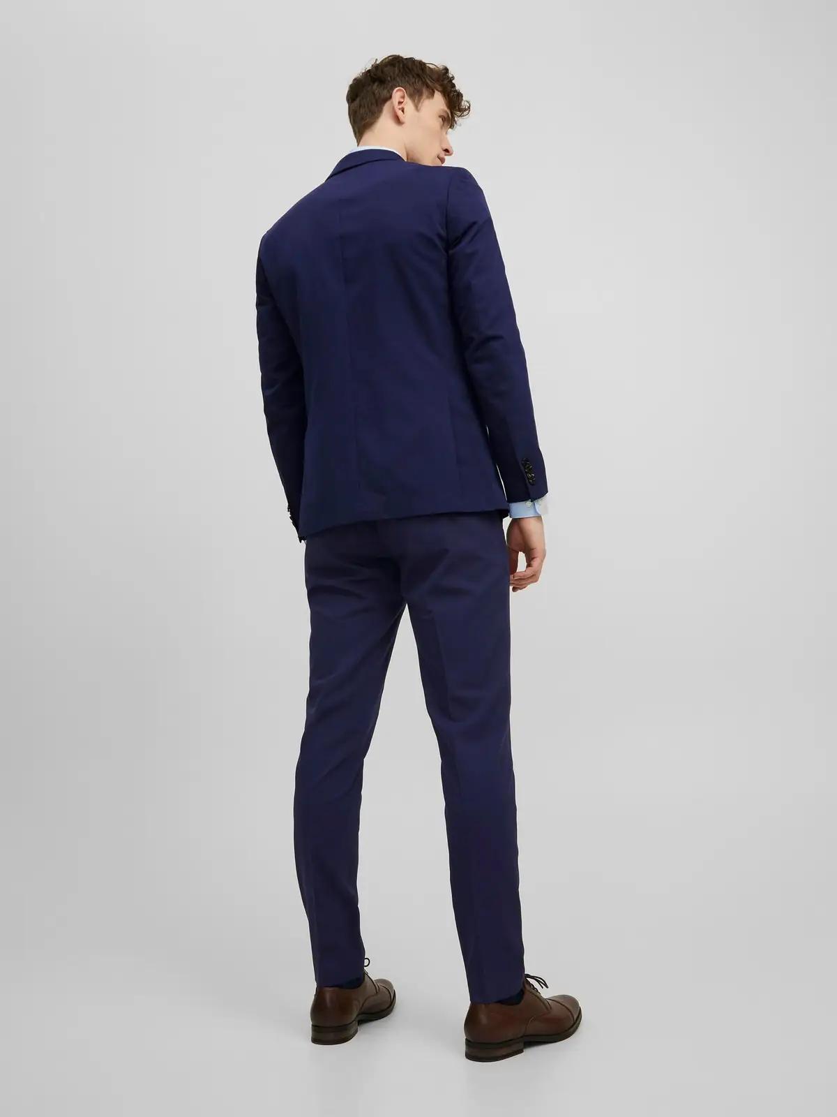 JACK & JONES elegantne super slim sobiv ülikond – Medieval Blue – lisavaade