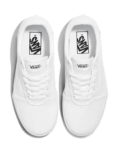 Vans valge lõuendjalats — platvormiga mugavust ja stiili – lisavaade
