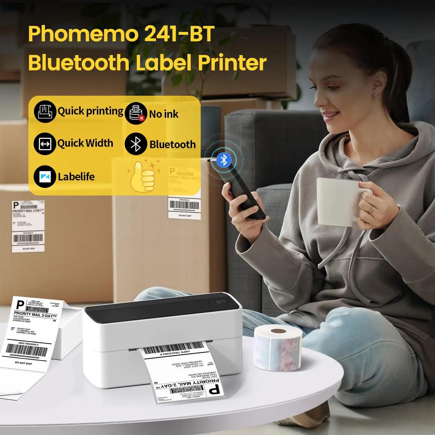 Phomemo 241BT Bluetooth-termotrükkija igapäevaseks pakendamiseks – pilt 7