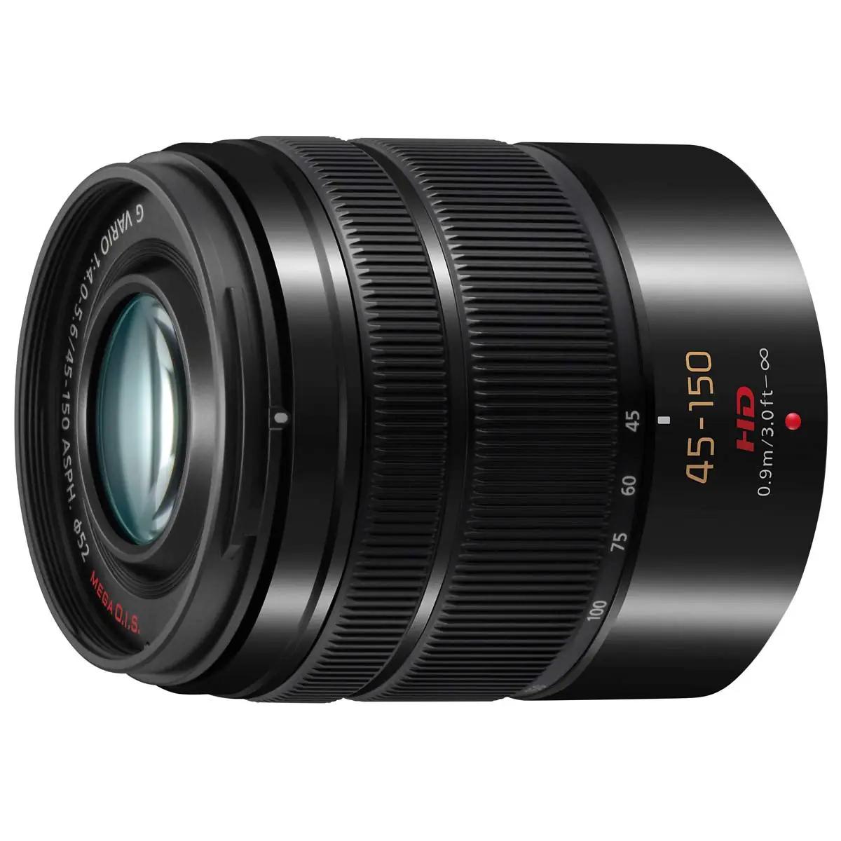 Panasonic kerge telezoomobjektiiv 45–150 mm — ideaalne – detailne vaade