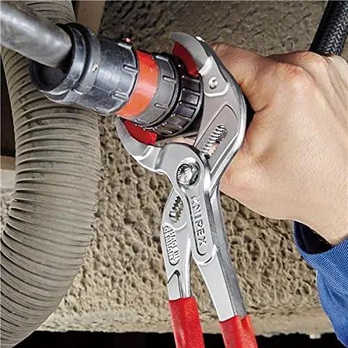 KNIPEX kroomitud veevoolikute tangid — tugev 250 mm tööriist – lisavaade