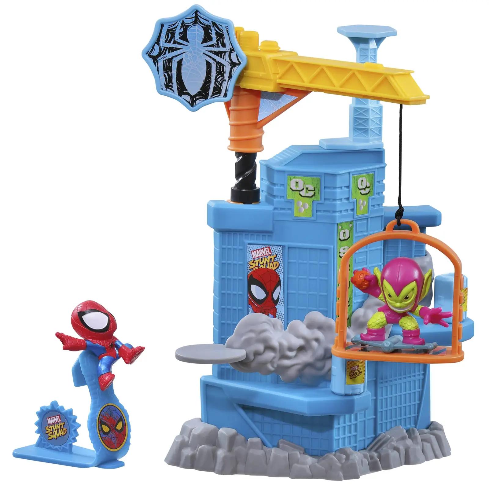 Marvel Press plastikmänguasi – Spiderman stunt komplekt F7062