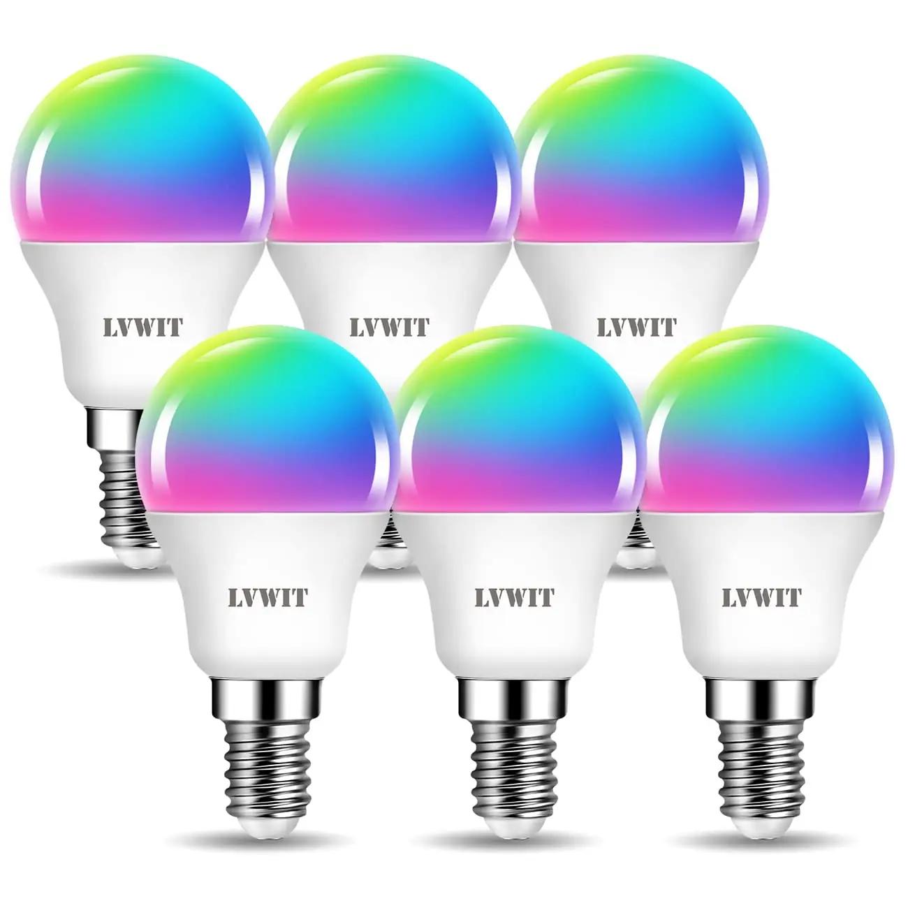 LVWIT nutikas E14 LED pirn 5W RGB – reguleeritav valgus ja värv
