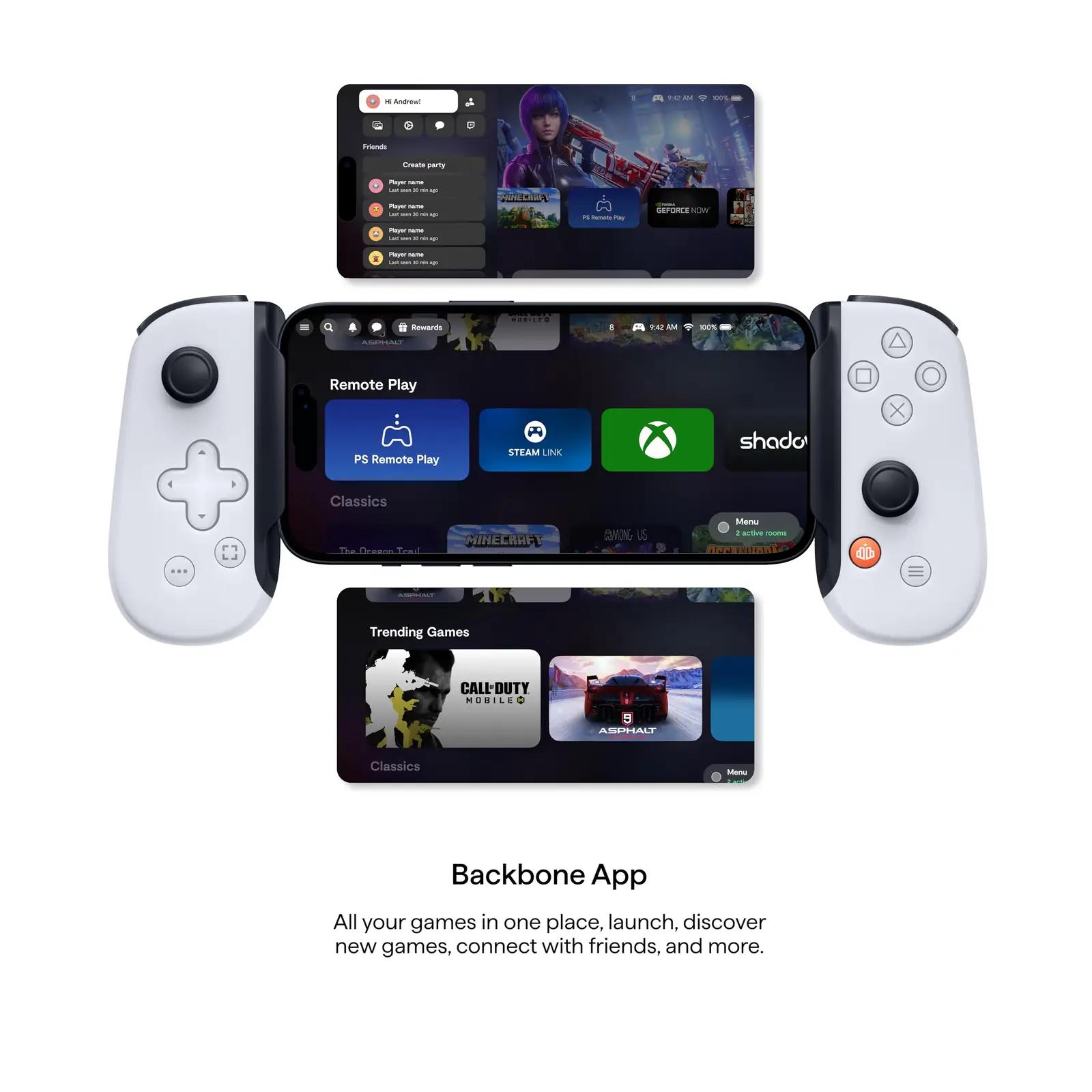 BACKBONE mobiilne mängukontroller iPhone’ile — PlayStation – kasutusnäide