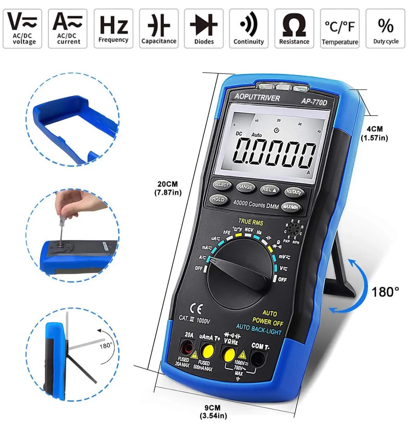 AOPUTTRIVER täppismultimeeter UKHP-770D – multimeetrid – pakend ja tarvikud