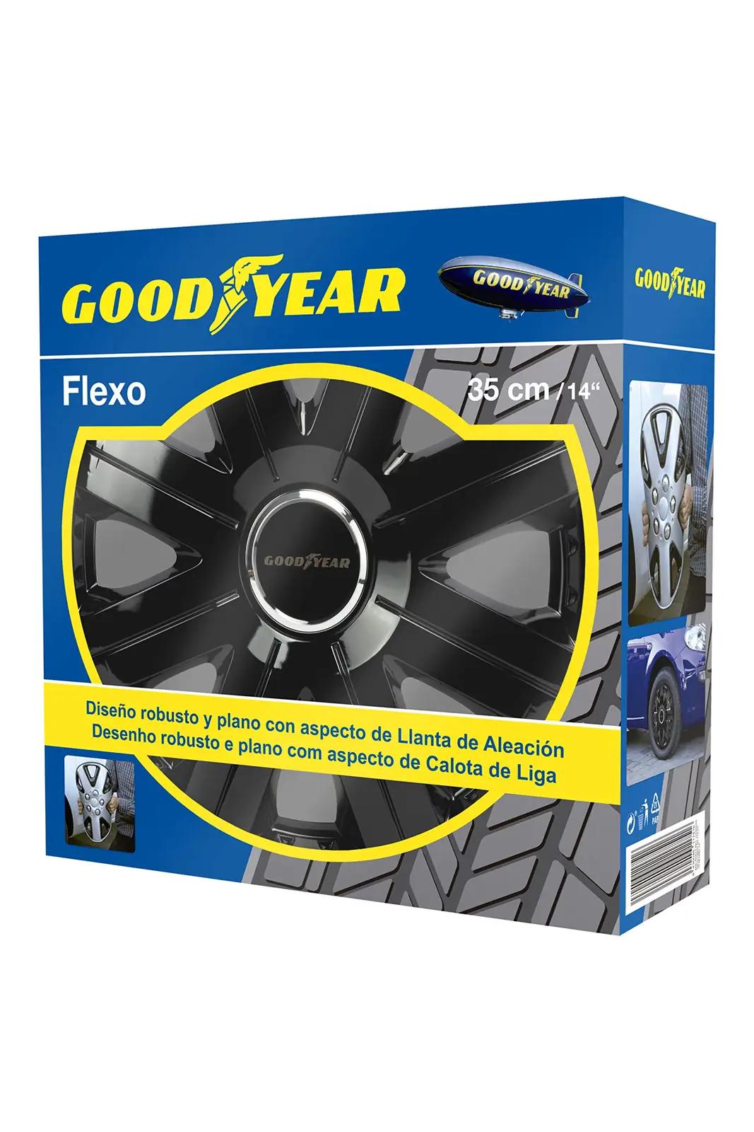 Goodyear 14″ mustad Flexo rattakatted – vastupidav stiil – pilt 6