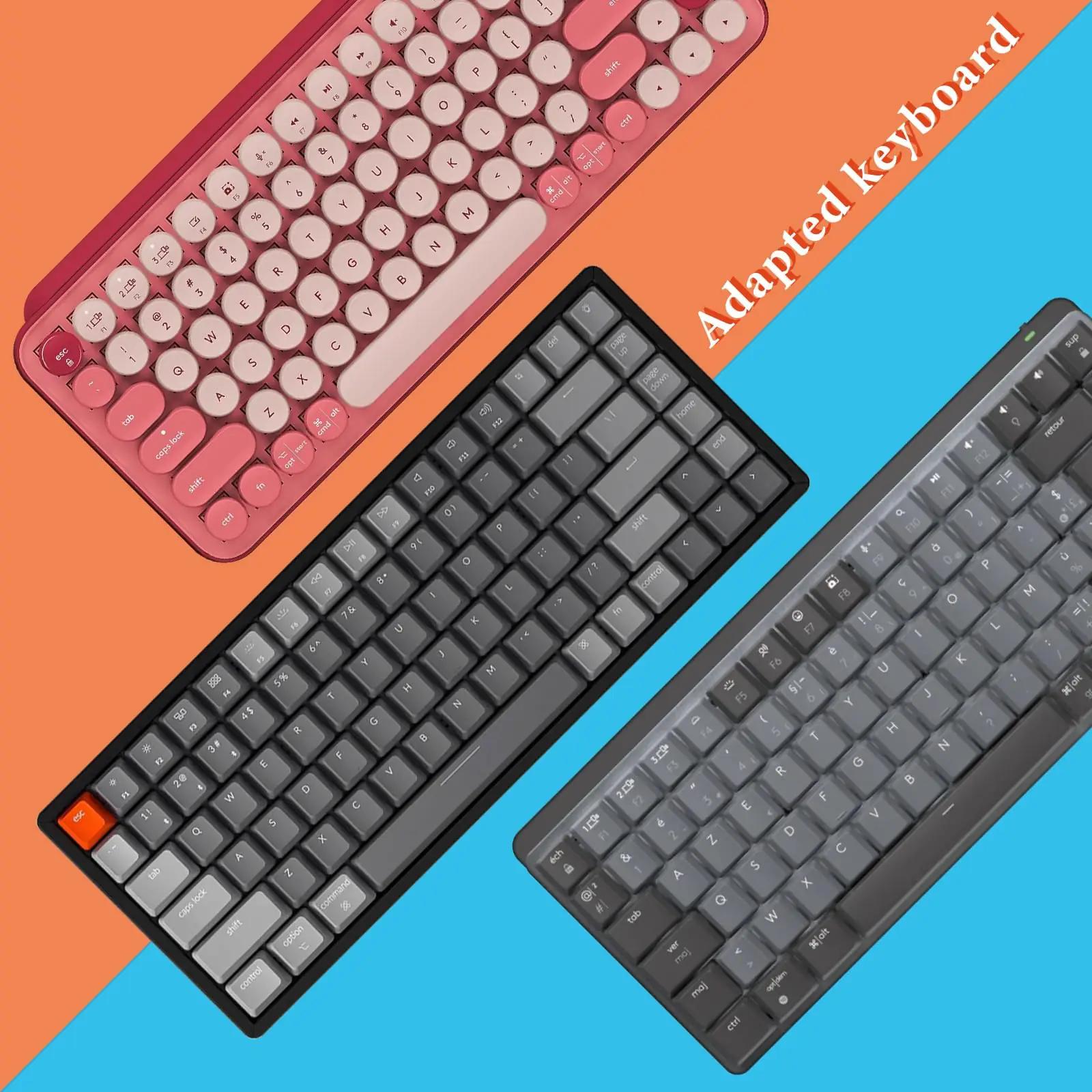 GEEKRIA akrüülne klahvikaitse 75% 84-klahvile — läbipaistev – kasutusnäide
