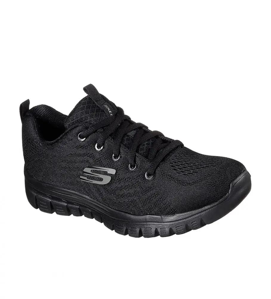 Skechers mustad vabaajajalatsid – kergus ja istuvus (39) – pakend ja tarvikud