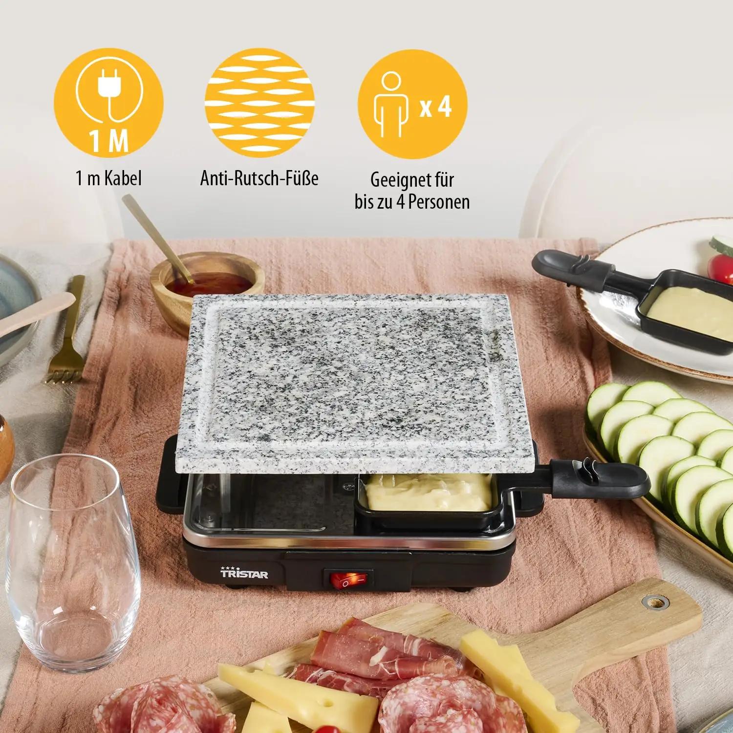 Tristar stein-grillplaat – keraamiline grill 4-le, BPA-vaba – pilt 6