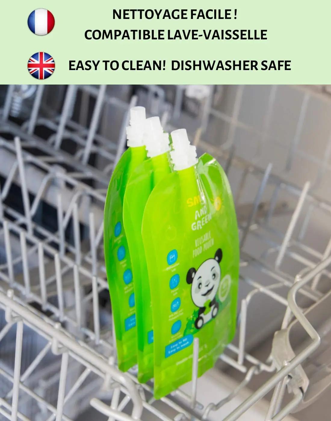 Smile&Green korduvtäidetavad beebipurgid 10 tk, 140 ml – lisavaade