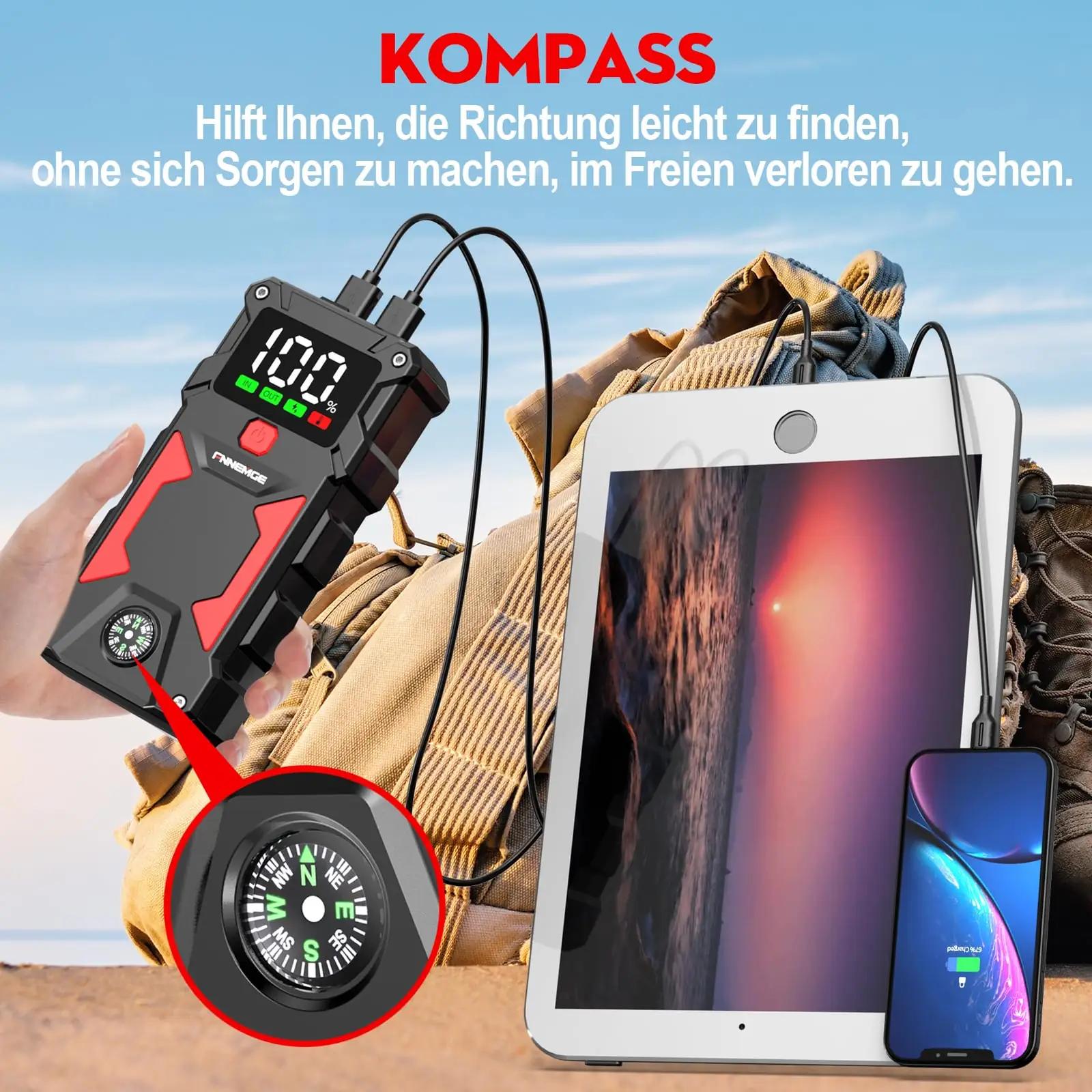 FNNEMGE tugev 5000A autoabi powerbank — kiire käivitus ja – pilt 7