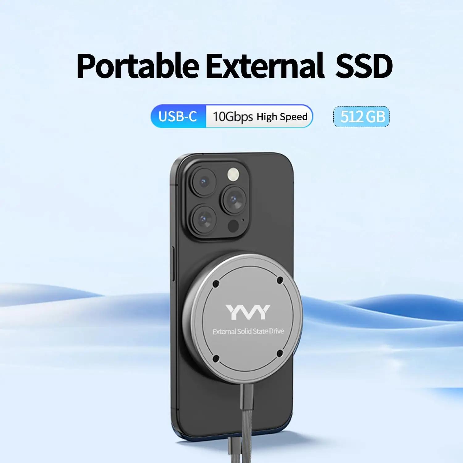 YMY metallist kaasaskantav 512GB SSD — kiire ja vastupidav – detailne vaade