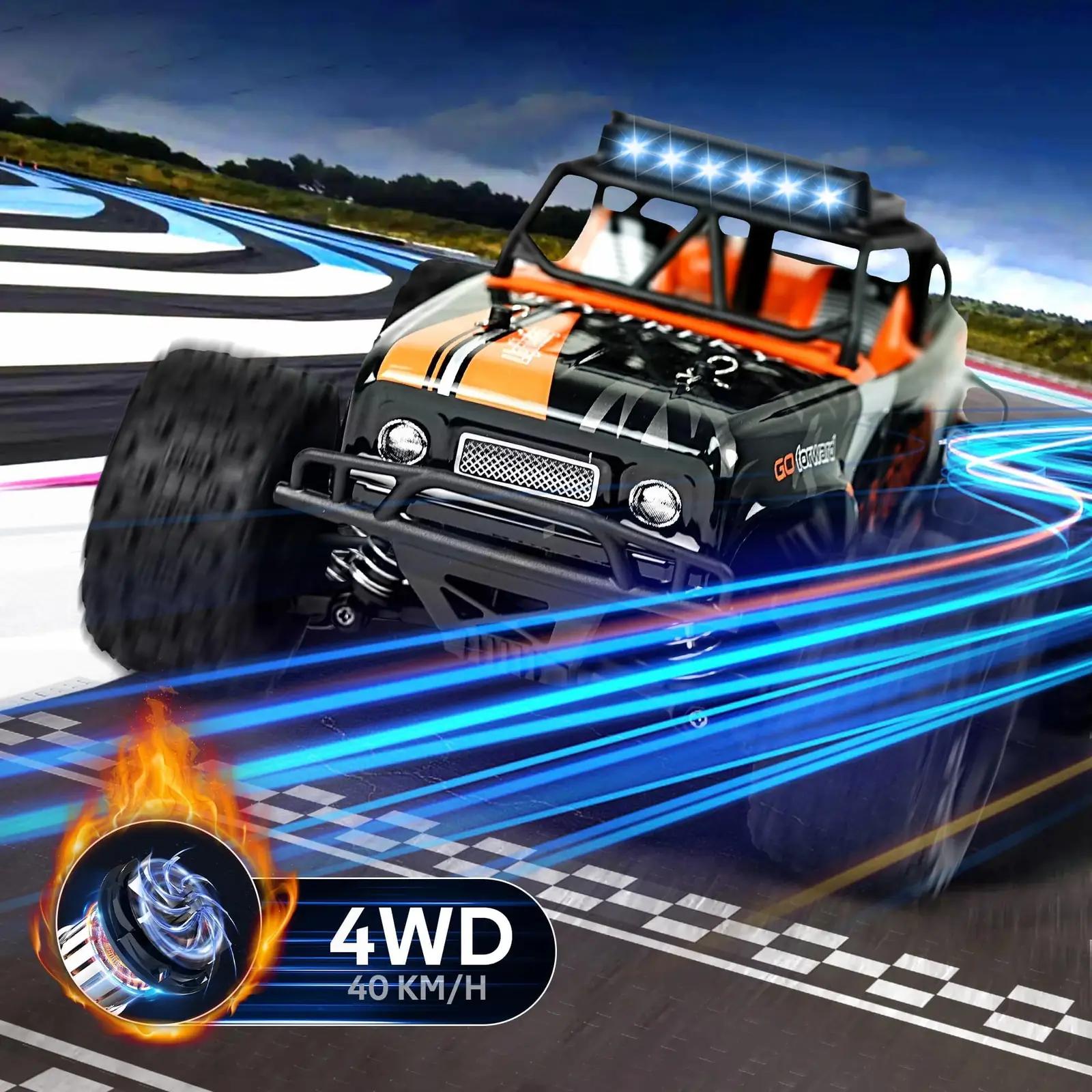 JOYTREKY vastupidav 1:18 RC monsterauto — kiire ja veekindel – kasutusnäide