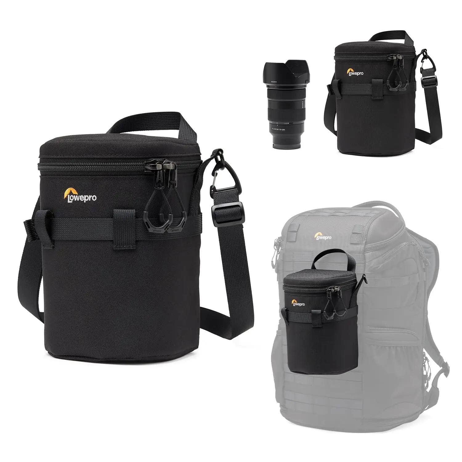 Lowepro kerge ja kompaktne objektiivikott — vastupidav nailon