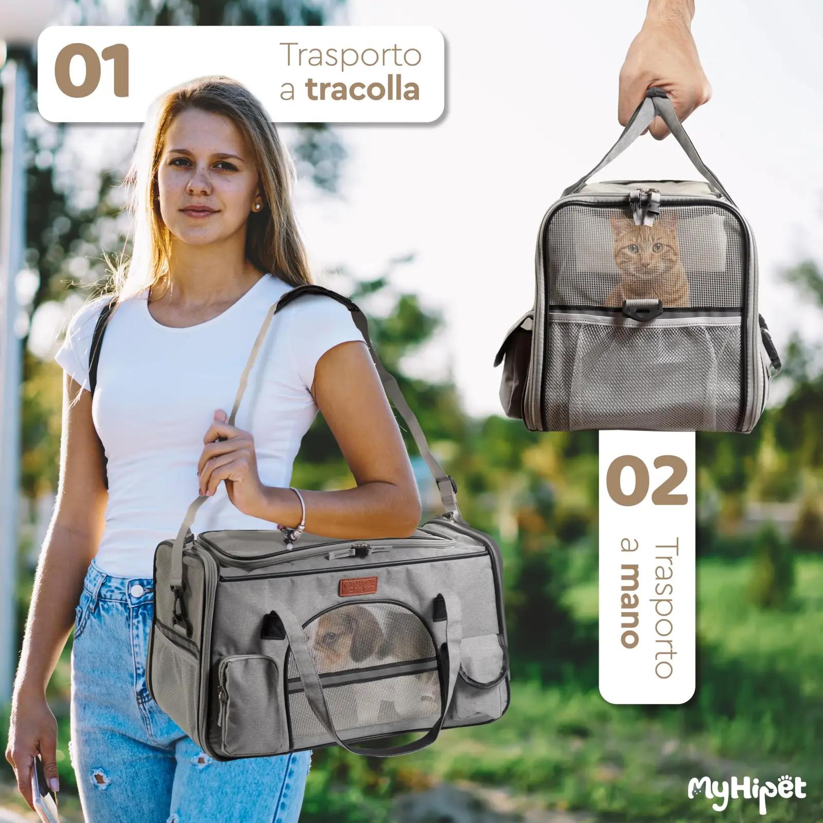 MyHiPet tugev reisitransportbox 300D Oxford-kangas – pilt 6