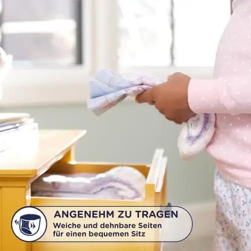 HUGGIES imavad ööalusmähkmed tüdrukutele — pehme puuvill – kasutusnäide