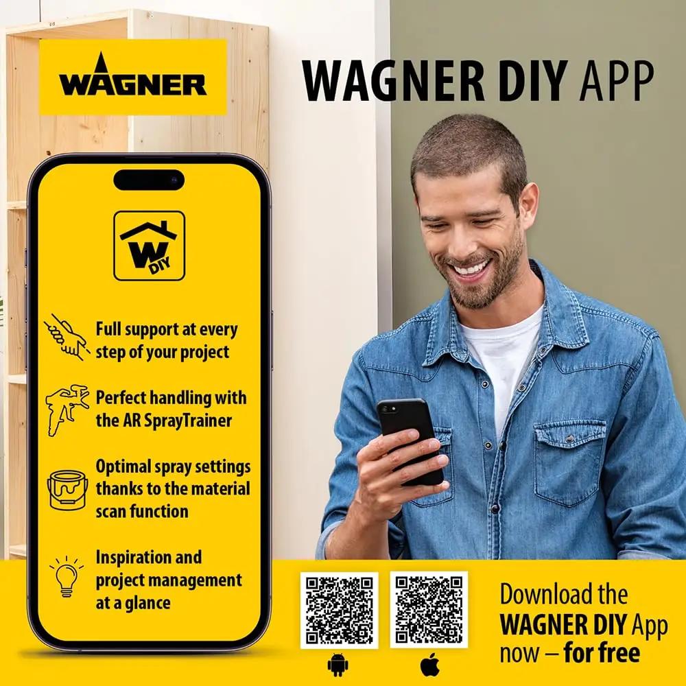 Wagner mugav värvipüstol W590 – kiire sise- ja välisvärvimiseks – detailne vaade