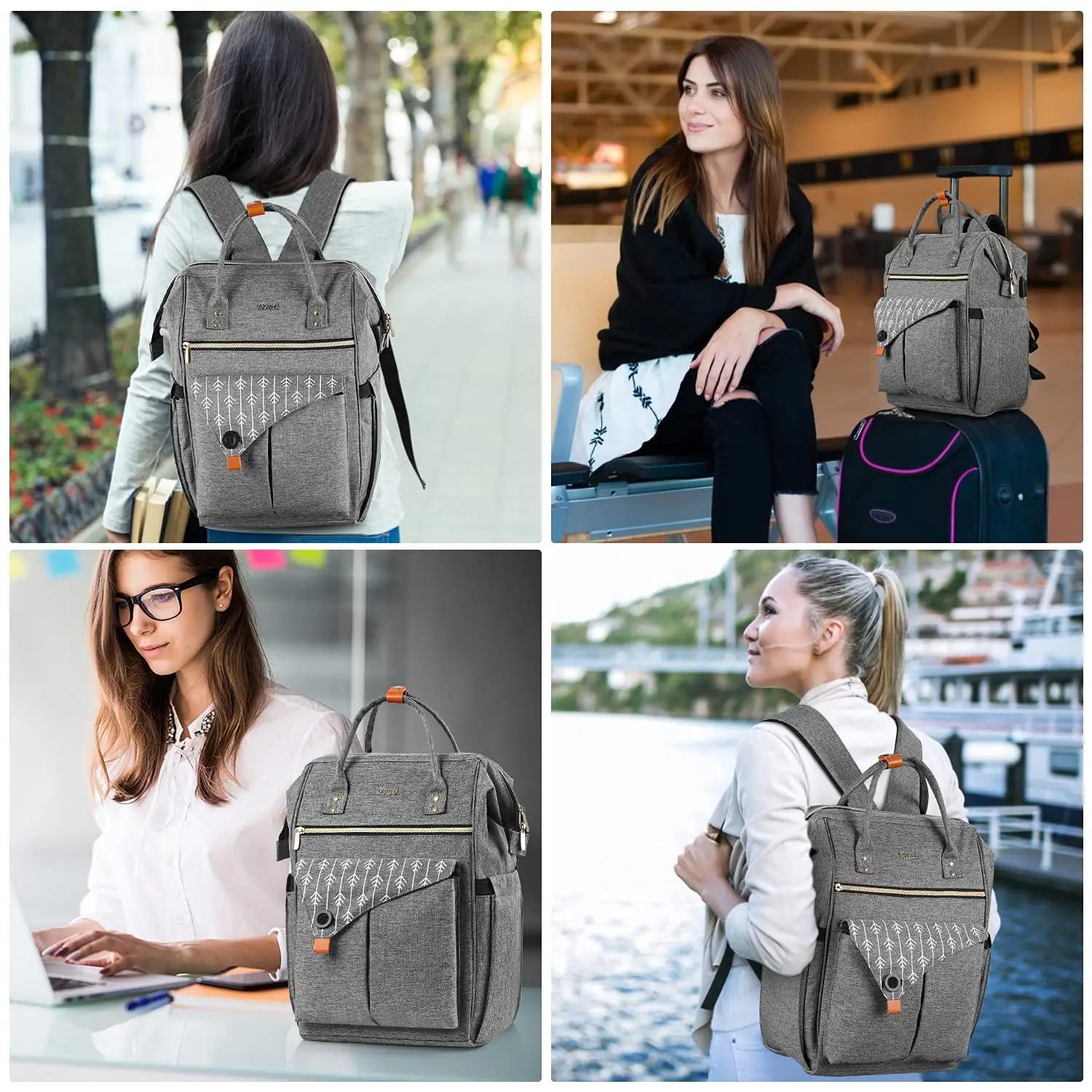 RJEU elegantne polyester seljakott 17,3″ sülearvutile – pilt 7