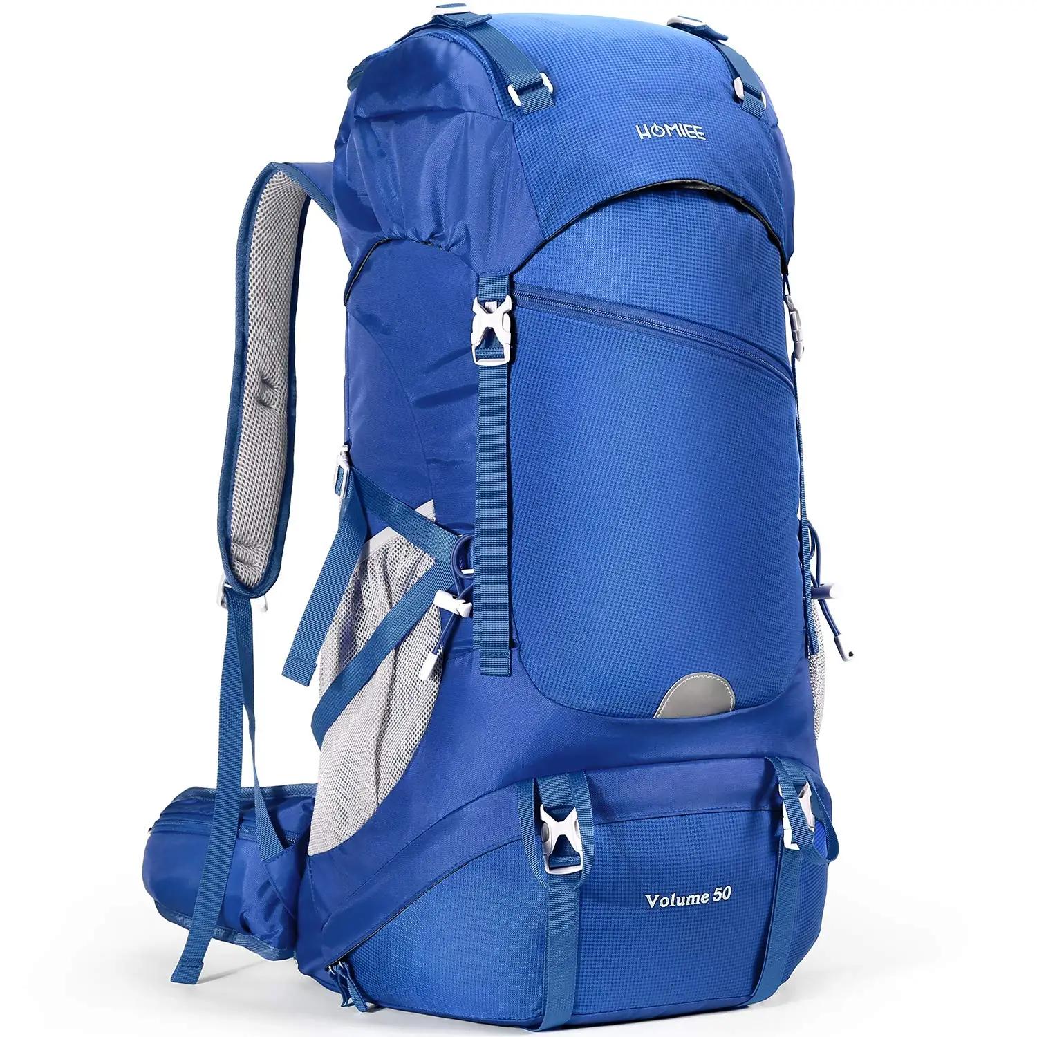 HOMIEE veekindel matkakott 50L — vastupidav nylon ja vihmakate